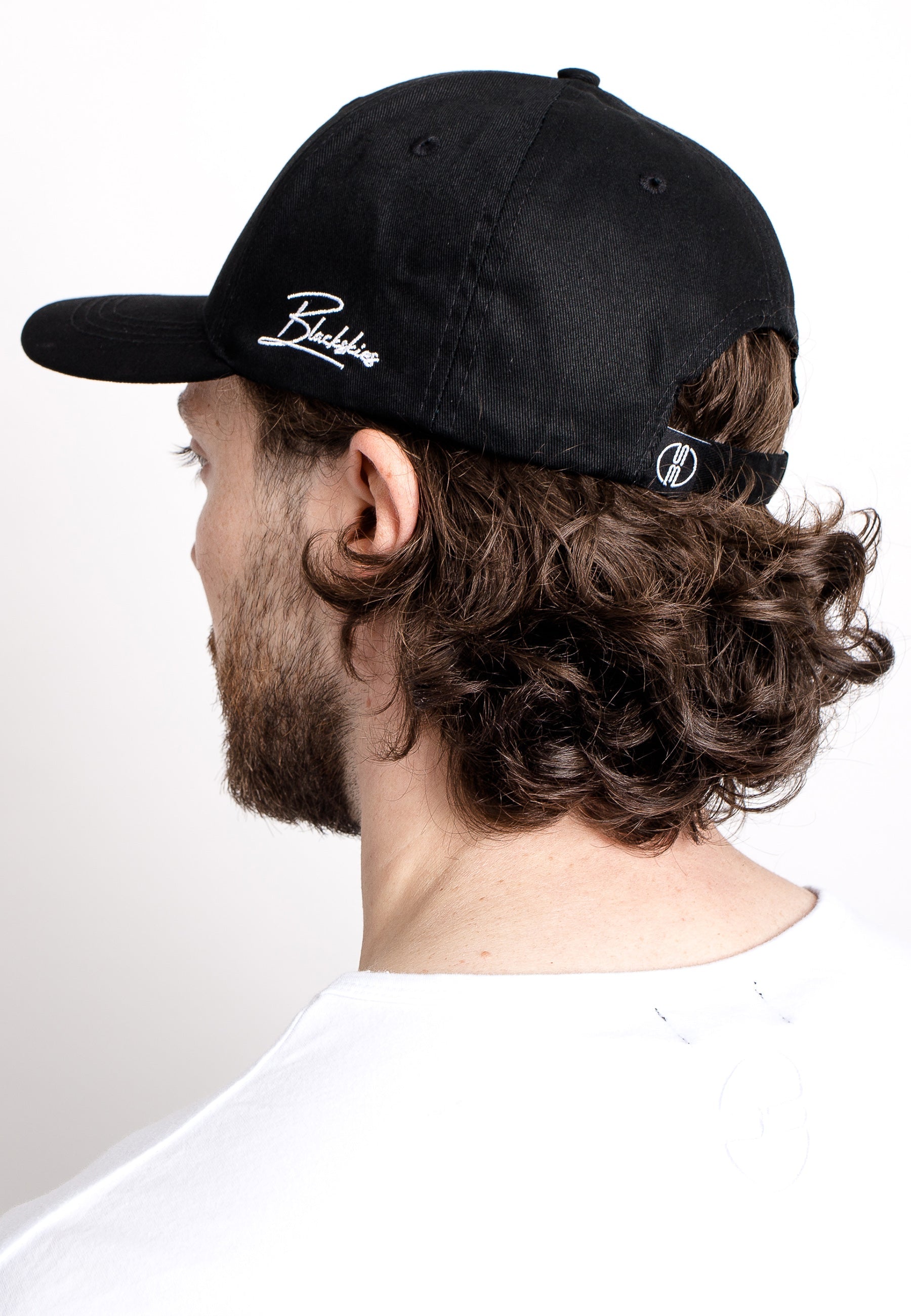 Blackskies-Iuno-Baseball-Cap-Trucker-Hat-Black-Snapback-Back-Model