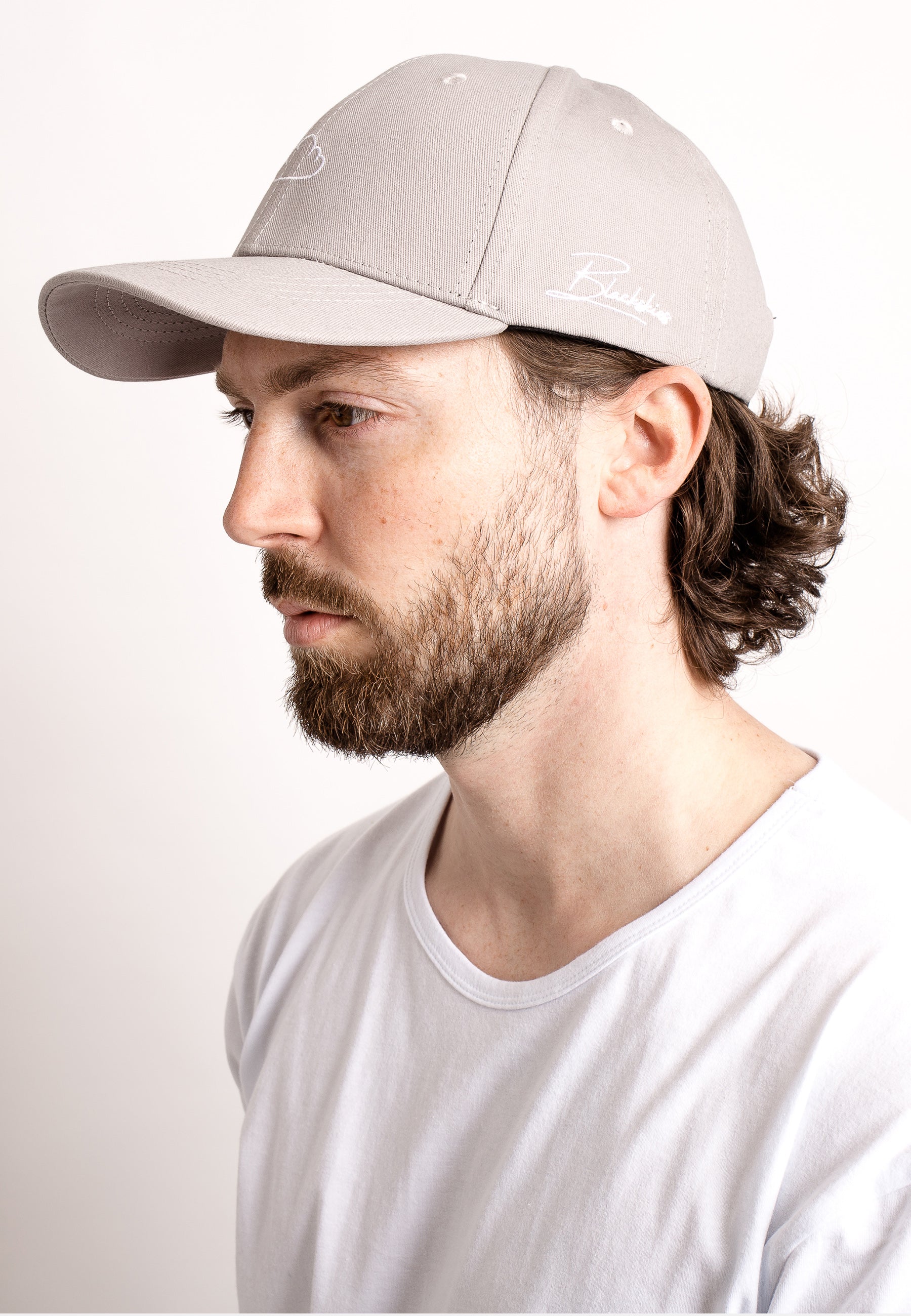 Blackskies-Iuno-Baseball-Cap-Trucker-Hat-Gray-Snapback-Curved-Model