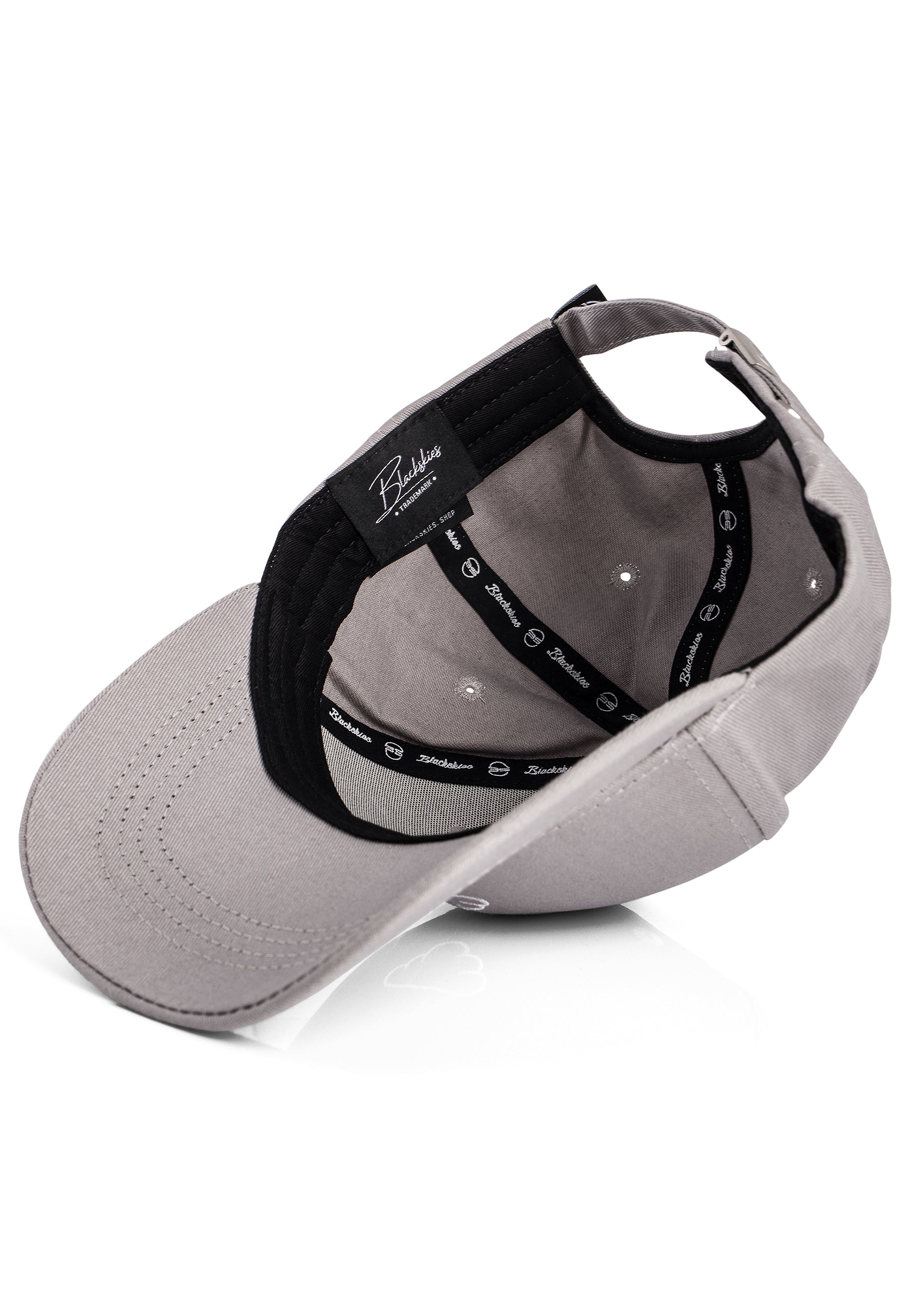 Blackskies-Iuno-Baseball-Cap-Trucker-Hat-Gray-Snapback-Curved-Visor