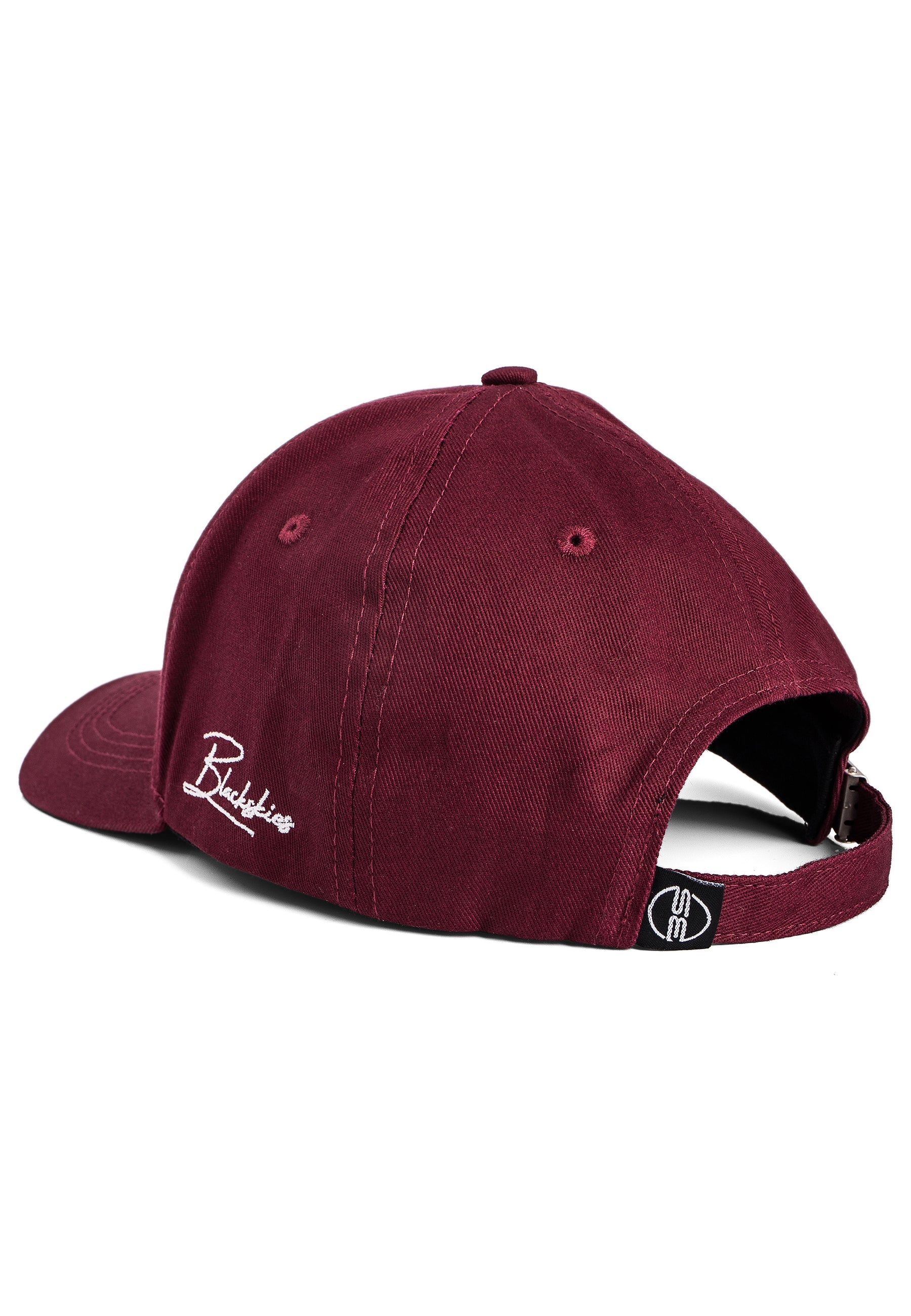 Blackskies-Iuno-Baseball-Cap-Trucker-Hat-Maroon-Snapback-Script-Logo