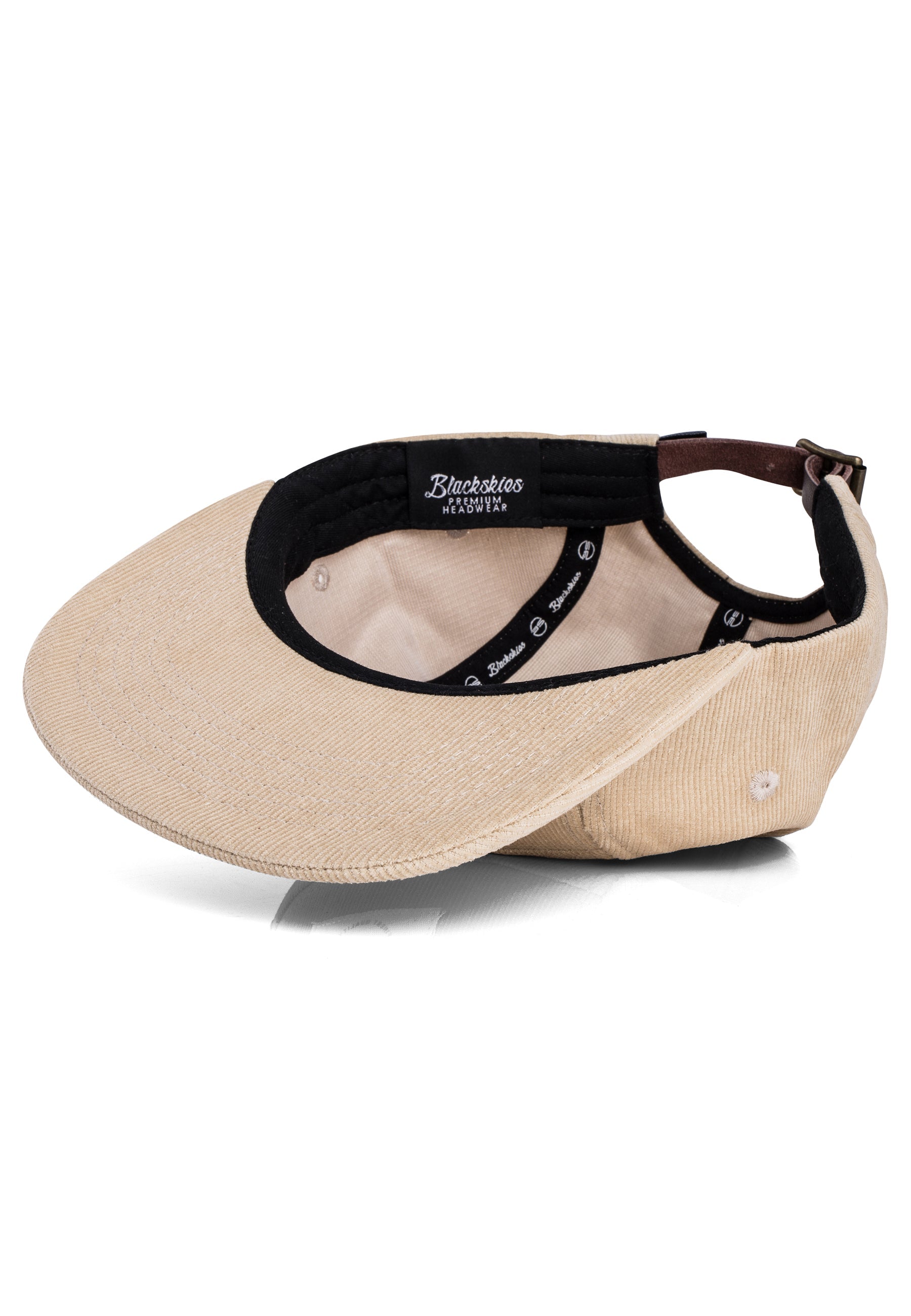 Blackskies-Ivory-5-Panel-Hat-Baseball-Cap-Cream-Beige-Inside