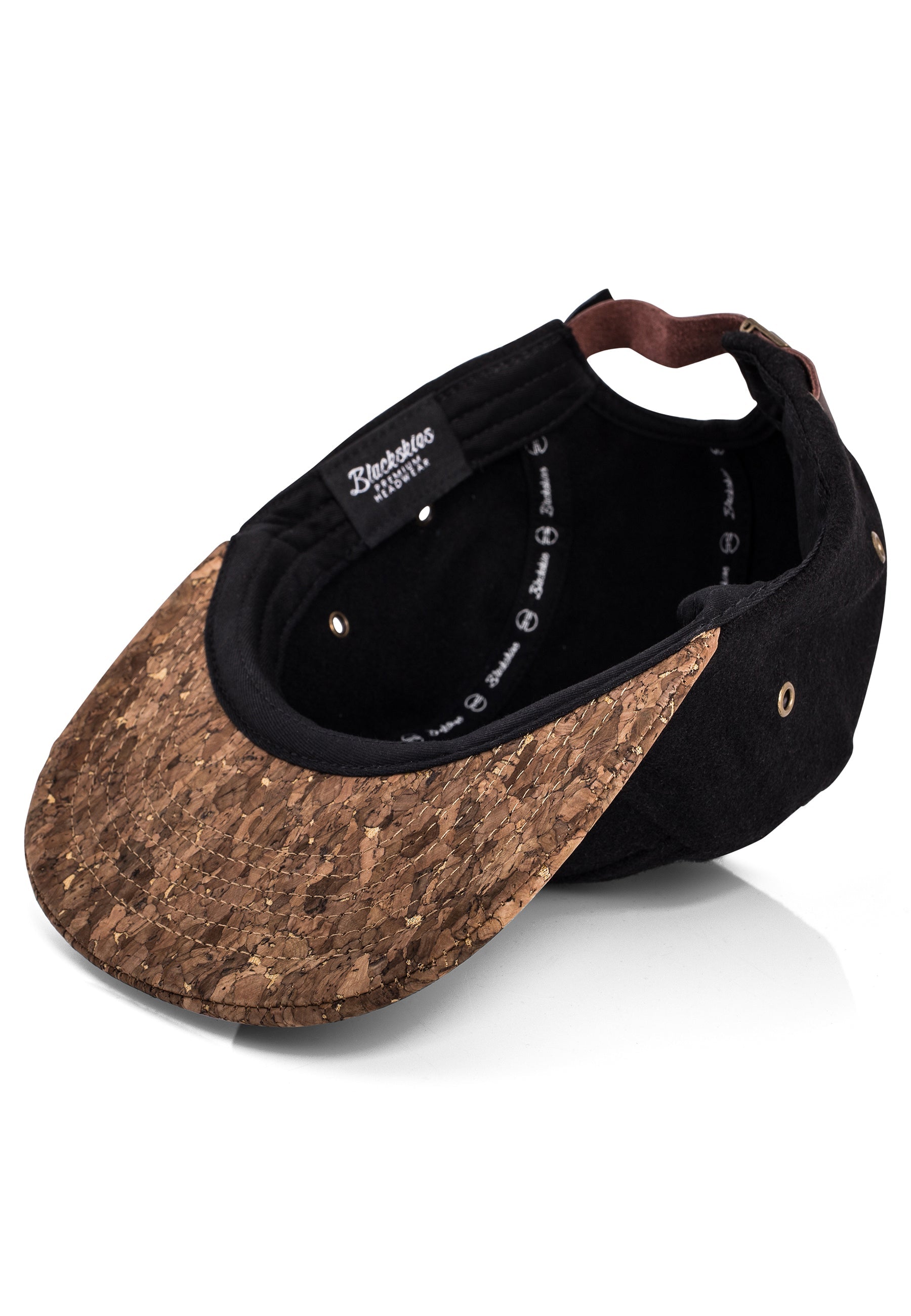 Blackskies-Legacy-5-Panel-Cap-Cork-Camp-Hat-Visor