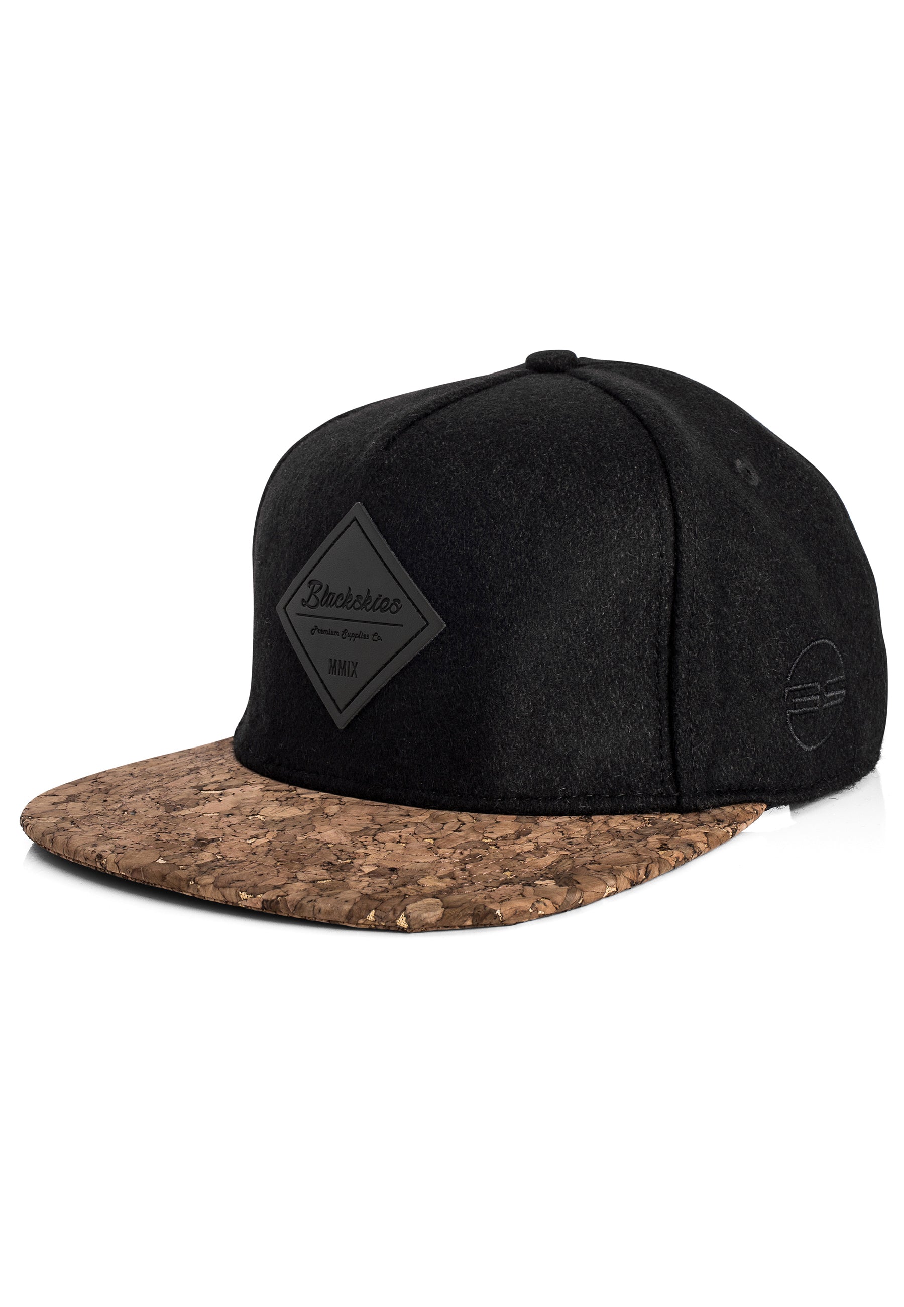 Blackskies-Legacy-Snapback-Hat-Mens-Baseball-Cap-Cork-Wood