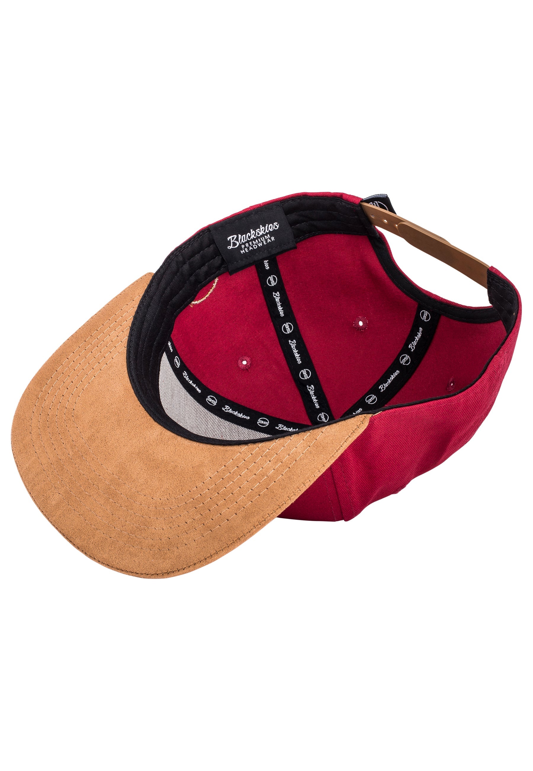 Blackskies-North-Star-Snapback-Cap-Red-Suede-Brim