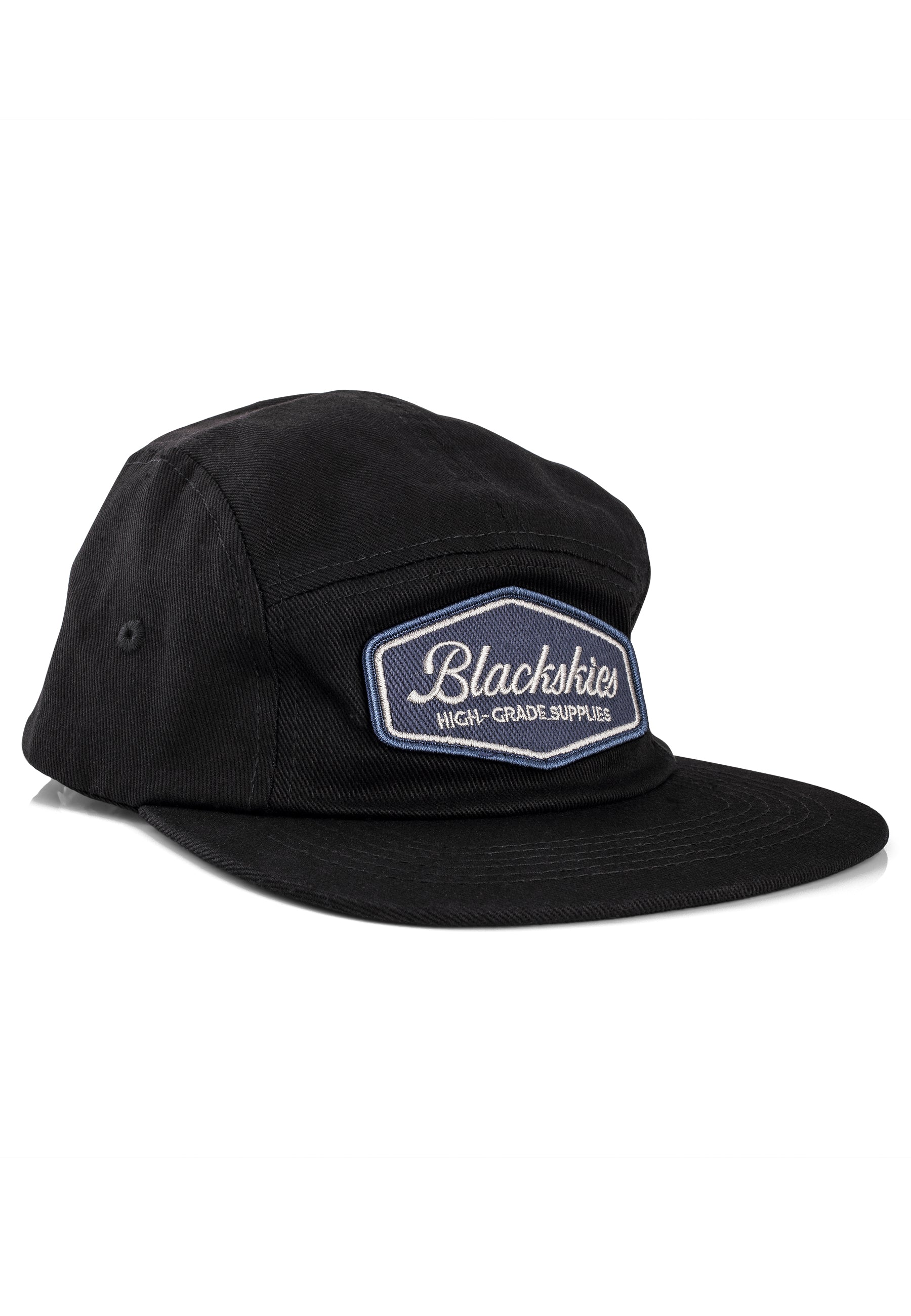 Blackskies-Oasis-5-Panel-Hat-Black-Side