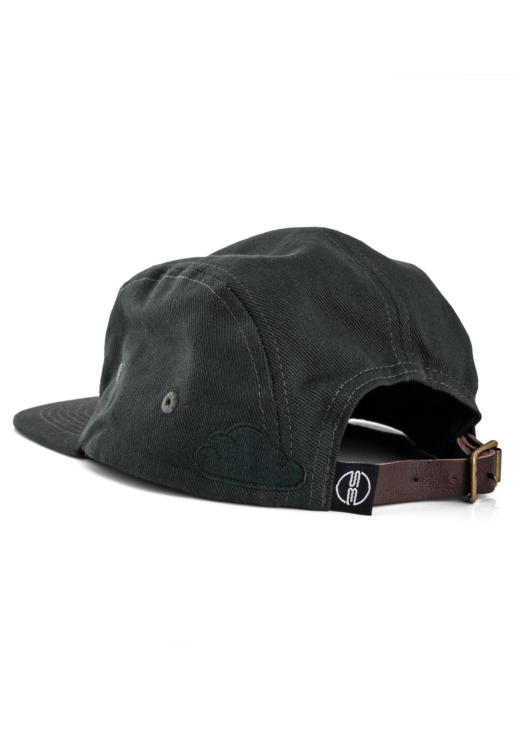 Blackskies-Oasis-5-Panel-Hat-Forest-Green-Back-Strap