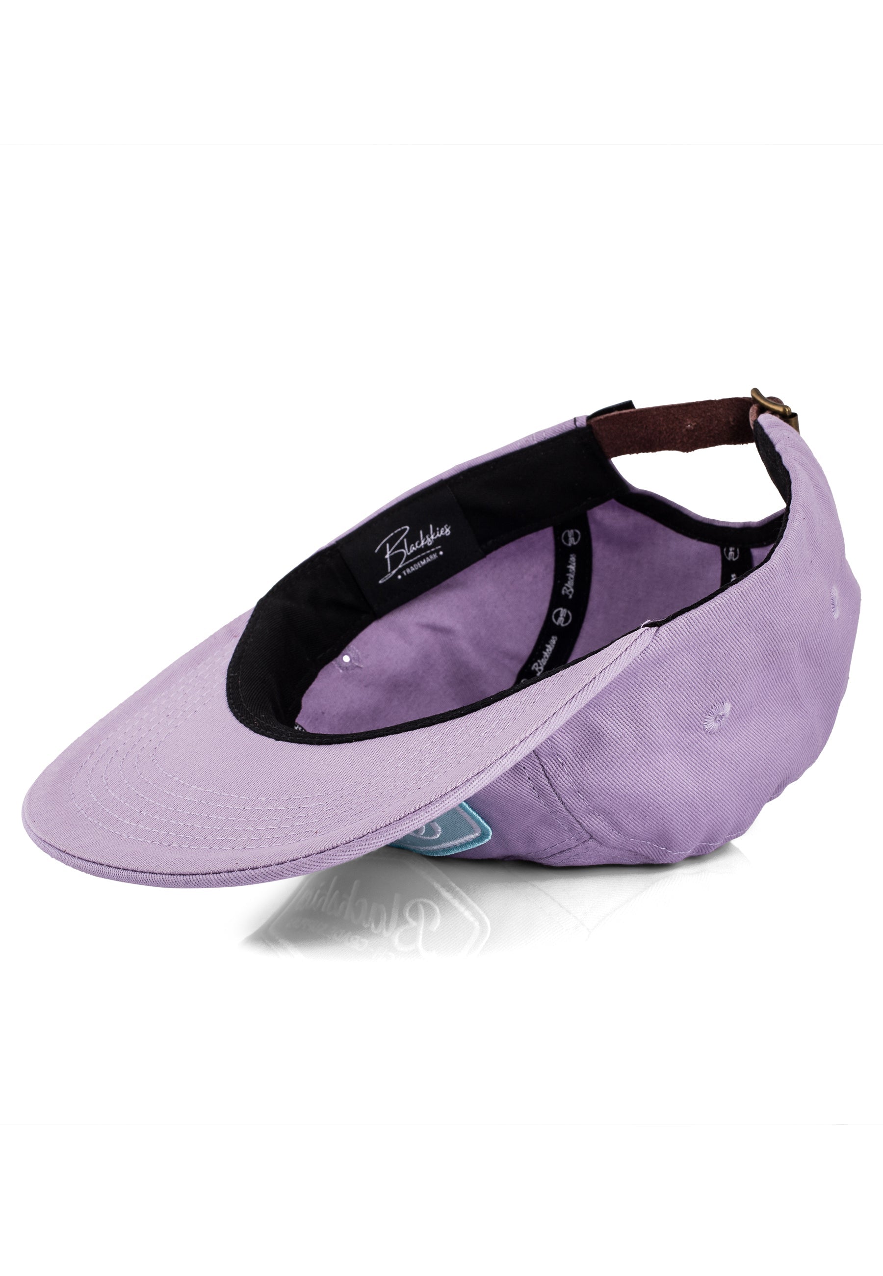 Blackskies-Oasis-5-Panel-Hat-Lilac-Flat-Brim