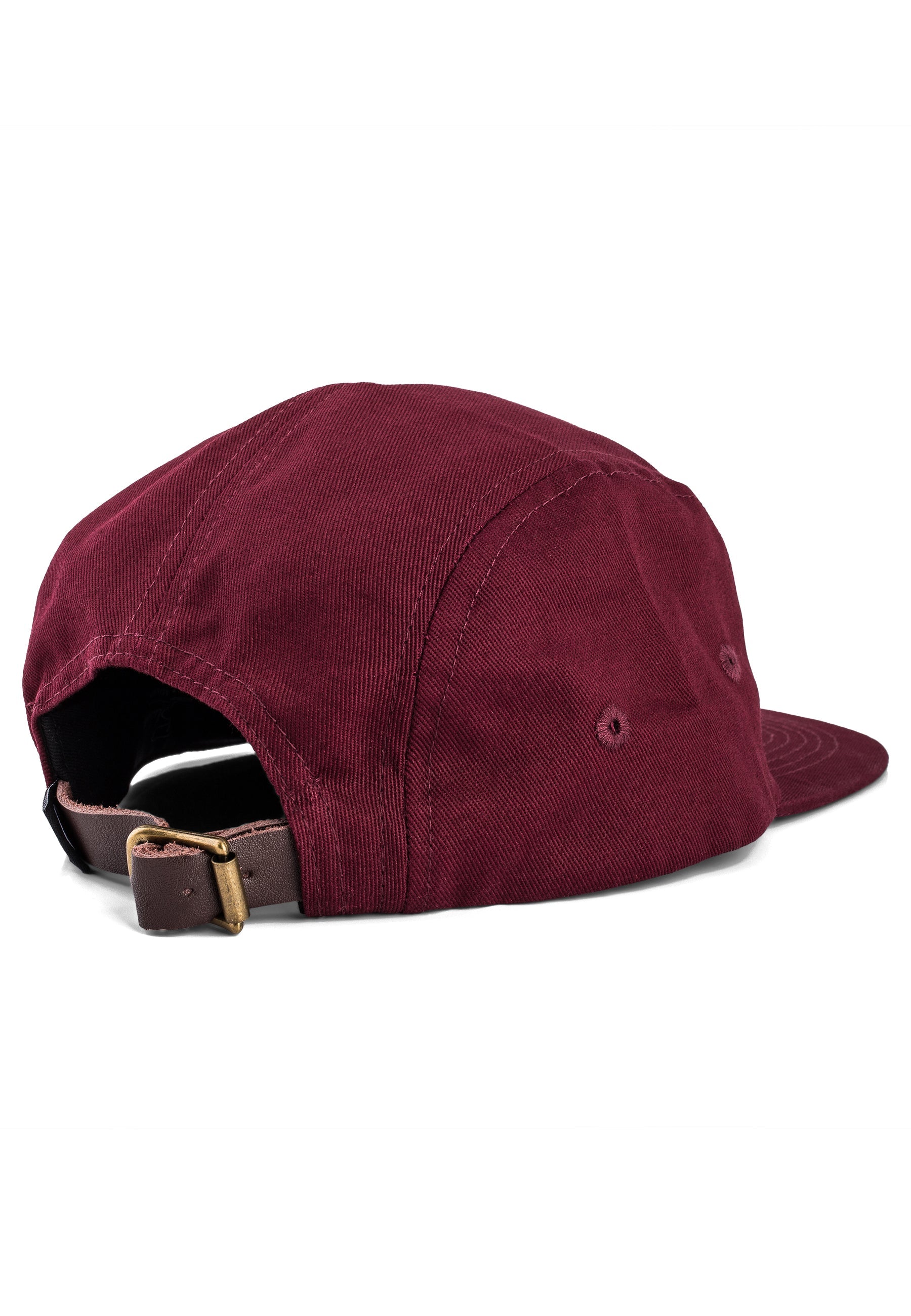 Blackskies-Oasis-5-Panel-Hat-Maroon-Back-Strap