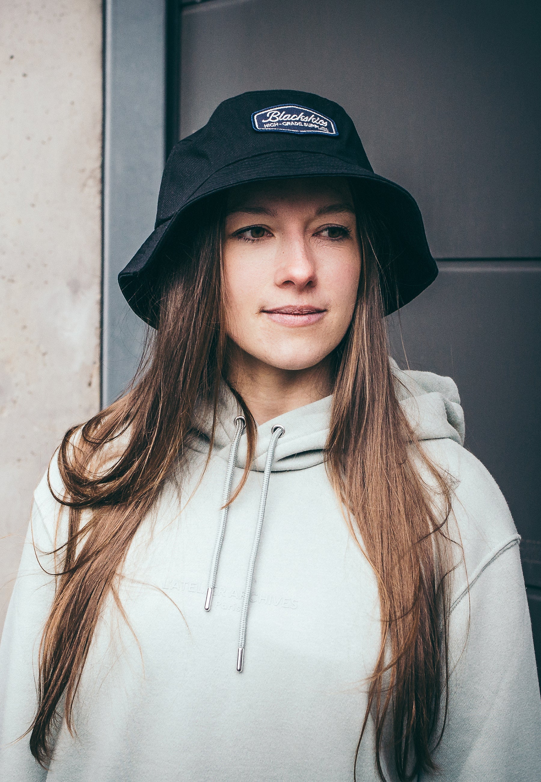 Blackskies-Oasis-Bucket-Hat-Black-Navy-Blue-Fisher-Hat-Bob-Lovely-Model