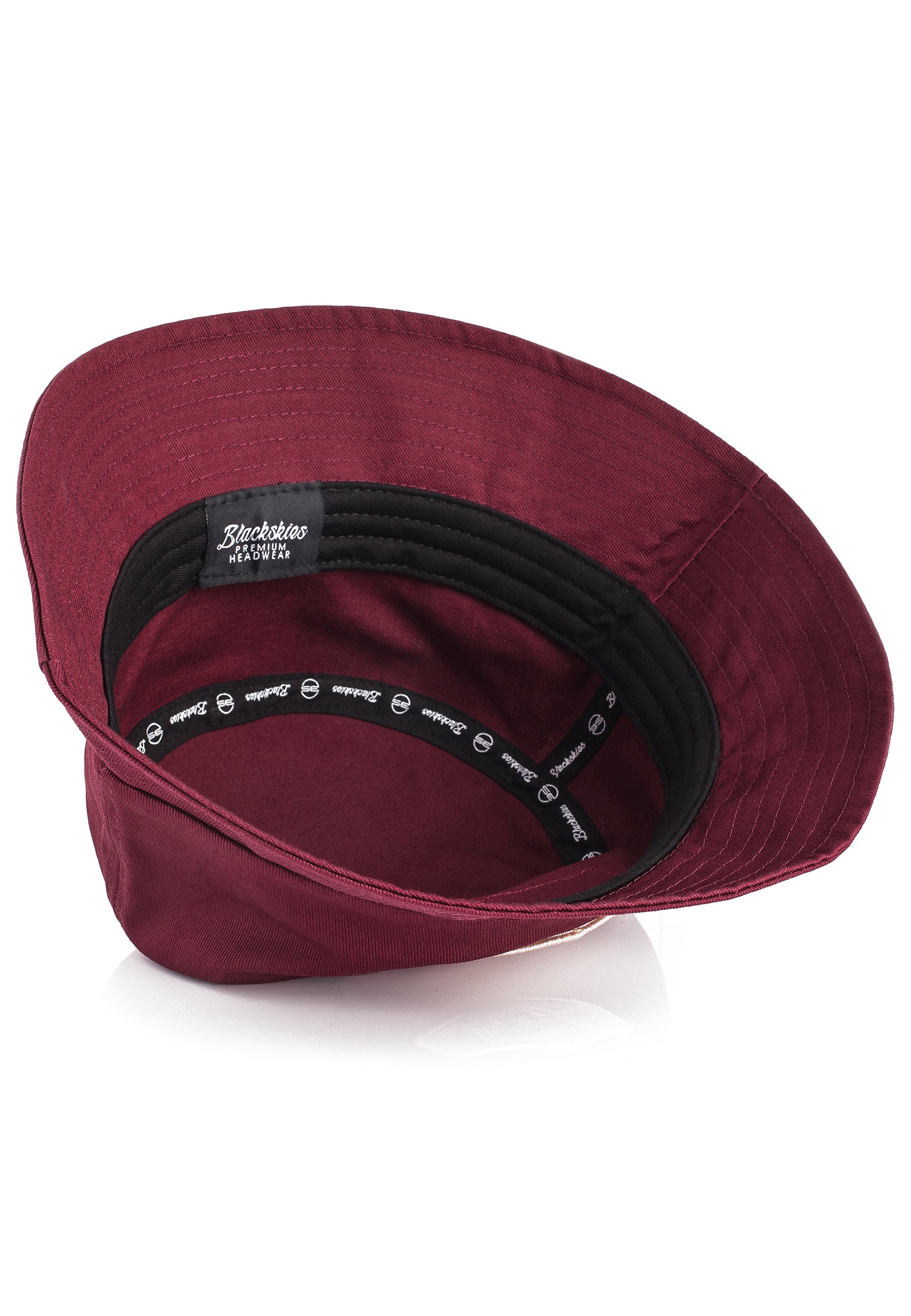 Blackskies-Oasis-Bucket-Hat-Maroon-Beige-Fisher-Hat-Bob-Inside