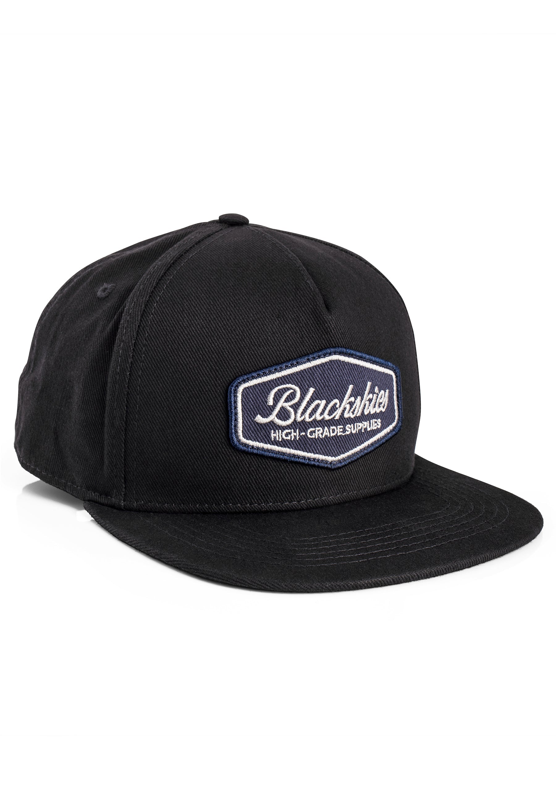 Blackskies-Oasis-Snapback-Cap-Black-Navy-Blue-Basecap-Hat-Specs
