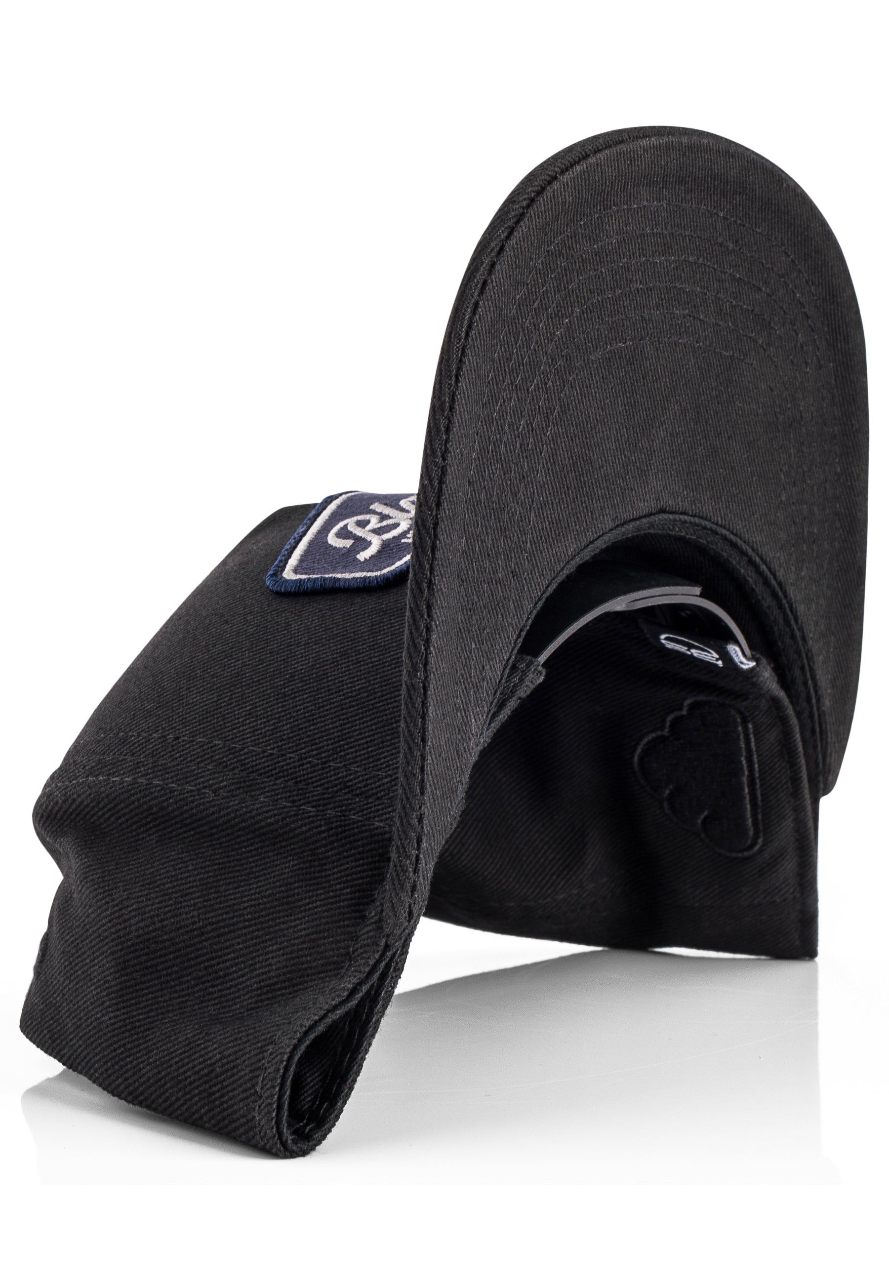 Blackskies-Oasis-Snapback-Cap-Black-Navy-Blue-Basecap-Hat-Visor