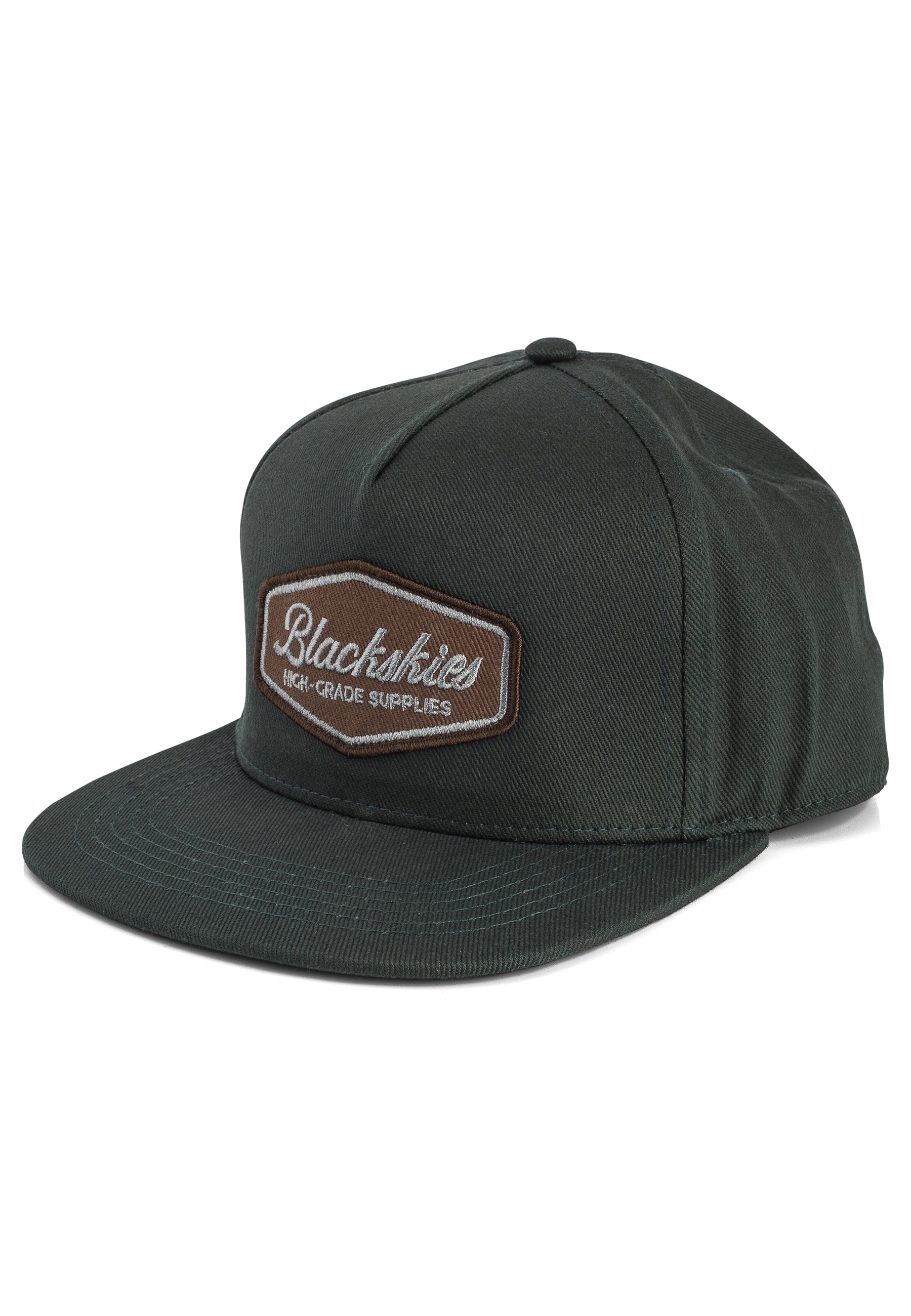 Blackskies-Oasis-Snapback-Cap-Forest-Green-Brown-Basecap-Hat