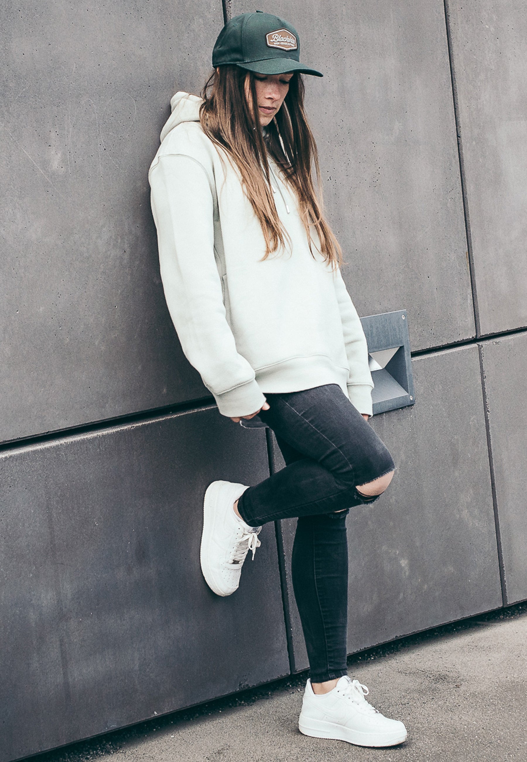 Blackskies-Oasis-Snapback-Cap-Forest-Green-Brown-Side-Basecap-Hat-Lovely-Model-3