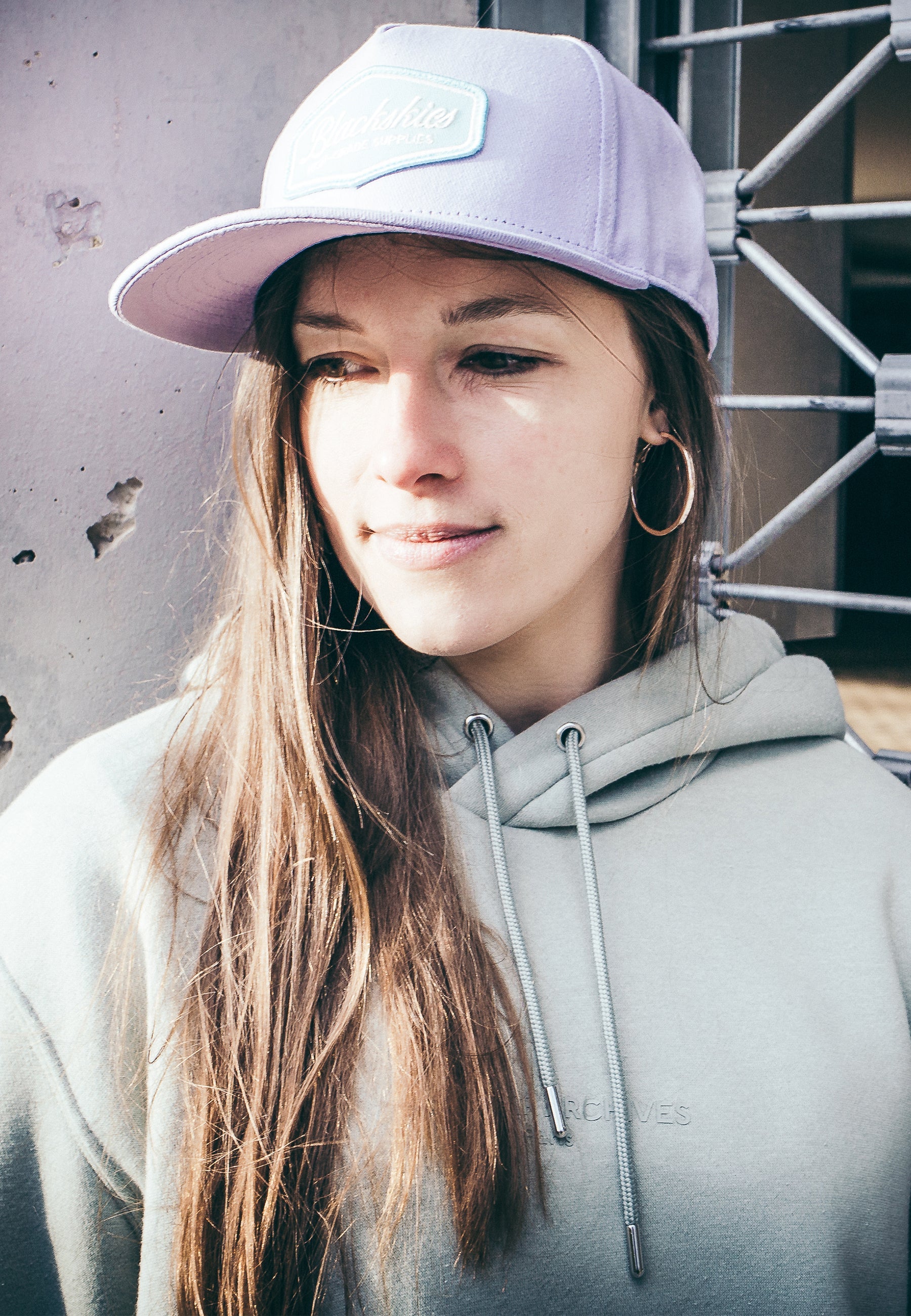 Blackskies-Oasis-Snapback-Cap-Lilac-Mint-Basecap-Hat-Lovely-Model-2