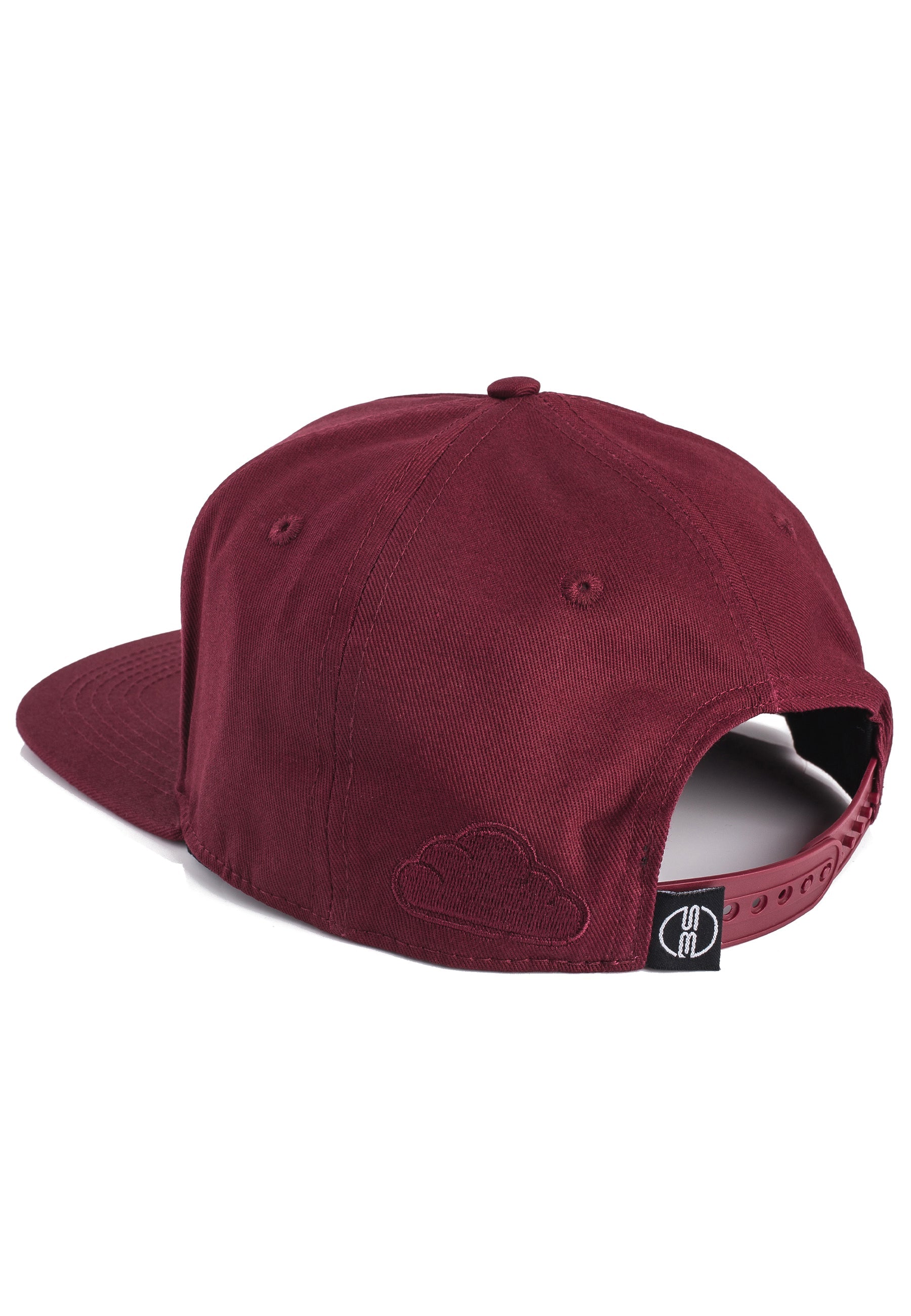 Blackskies-Oasis-Snapback-Cap-Maroon-Beige-Basecap-Hat-Back