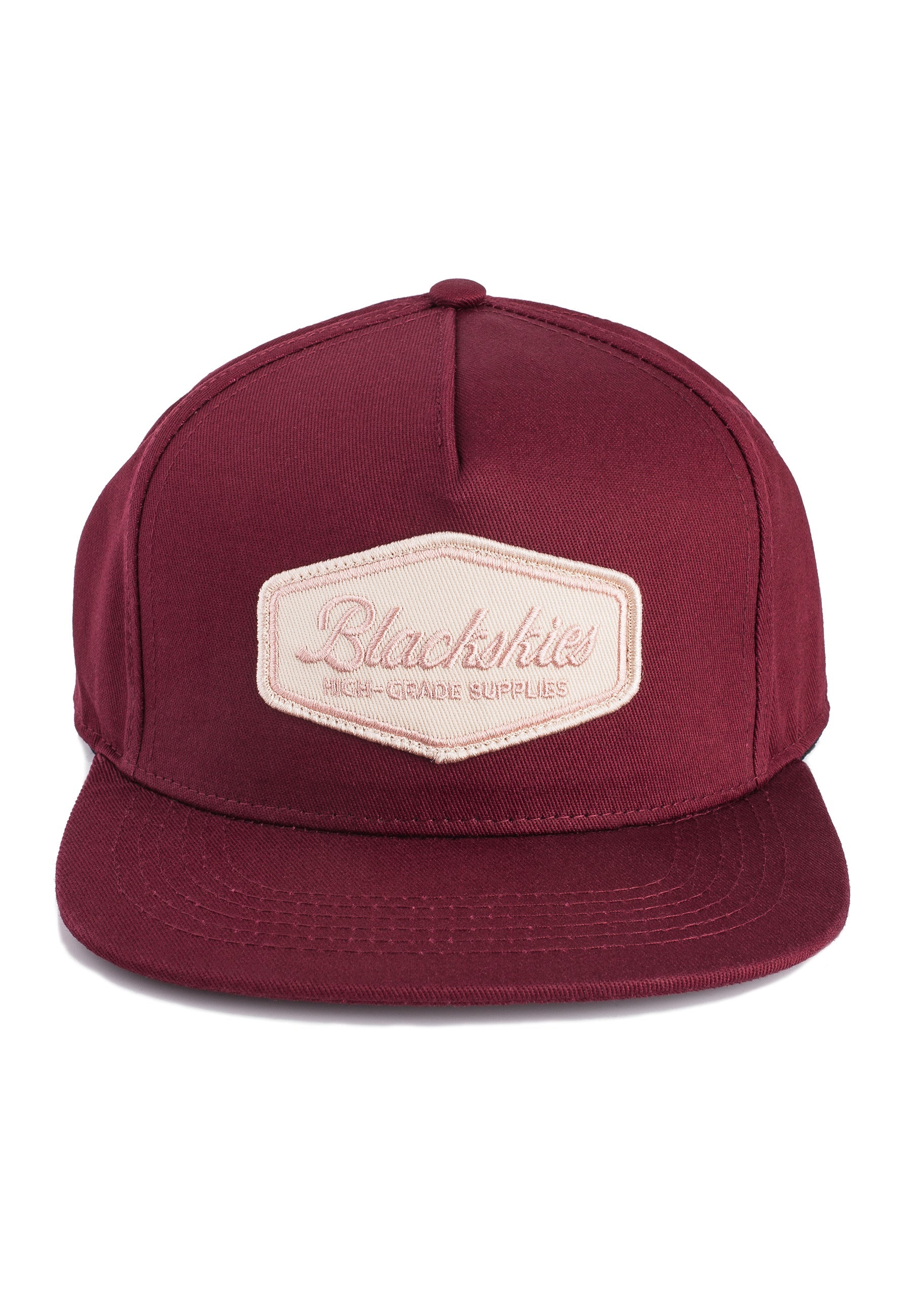 Blackskies-Oasis-Snapback-Cap-Maroon-Beige-Basecap-Hat-Specs