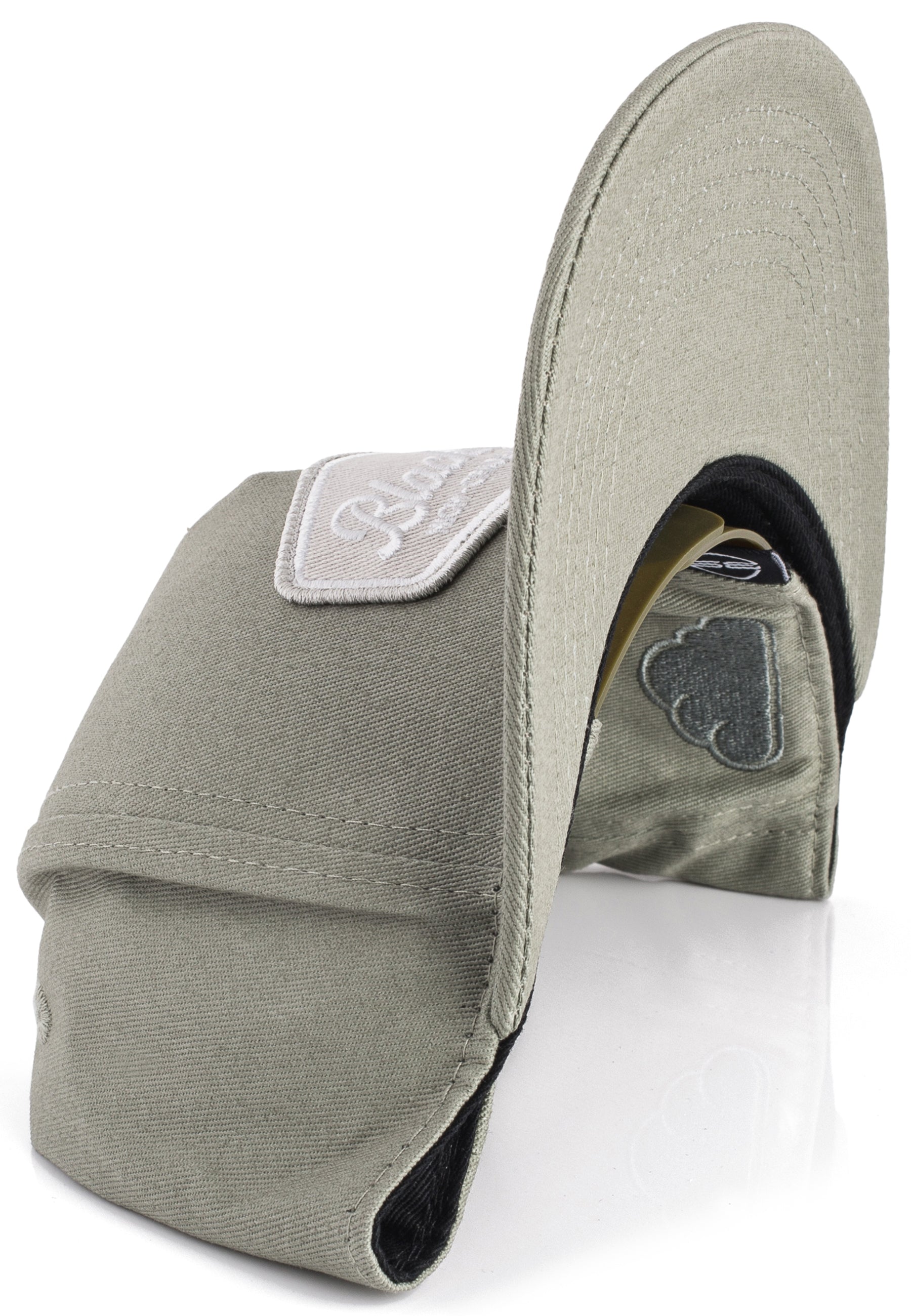 Blackskies-Oasis-Snapback-Cap-Sage-Green-Grey-Basecap-Hat-Visor