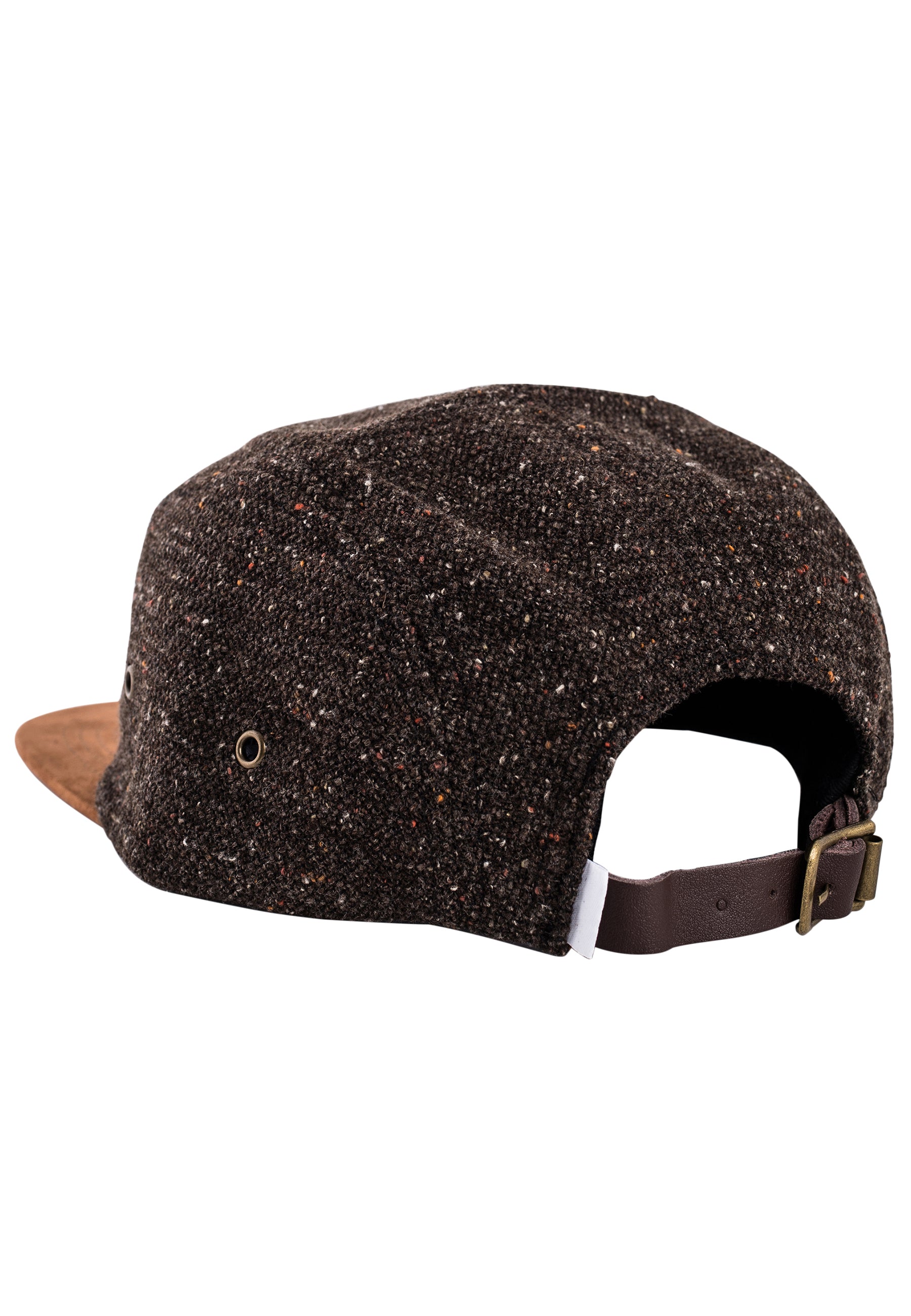 Blackskies-Obsidian-5-Panel-Cap-Black-Brown-Wool-Strapback