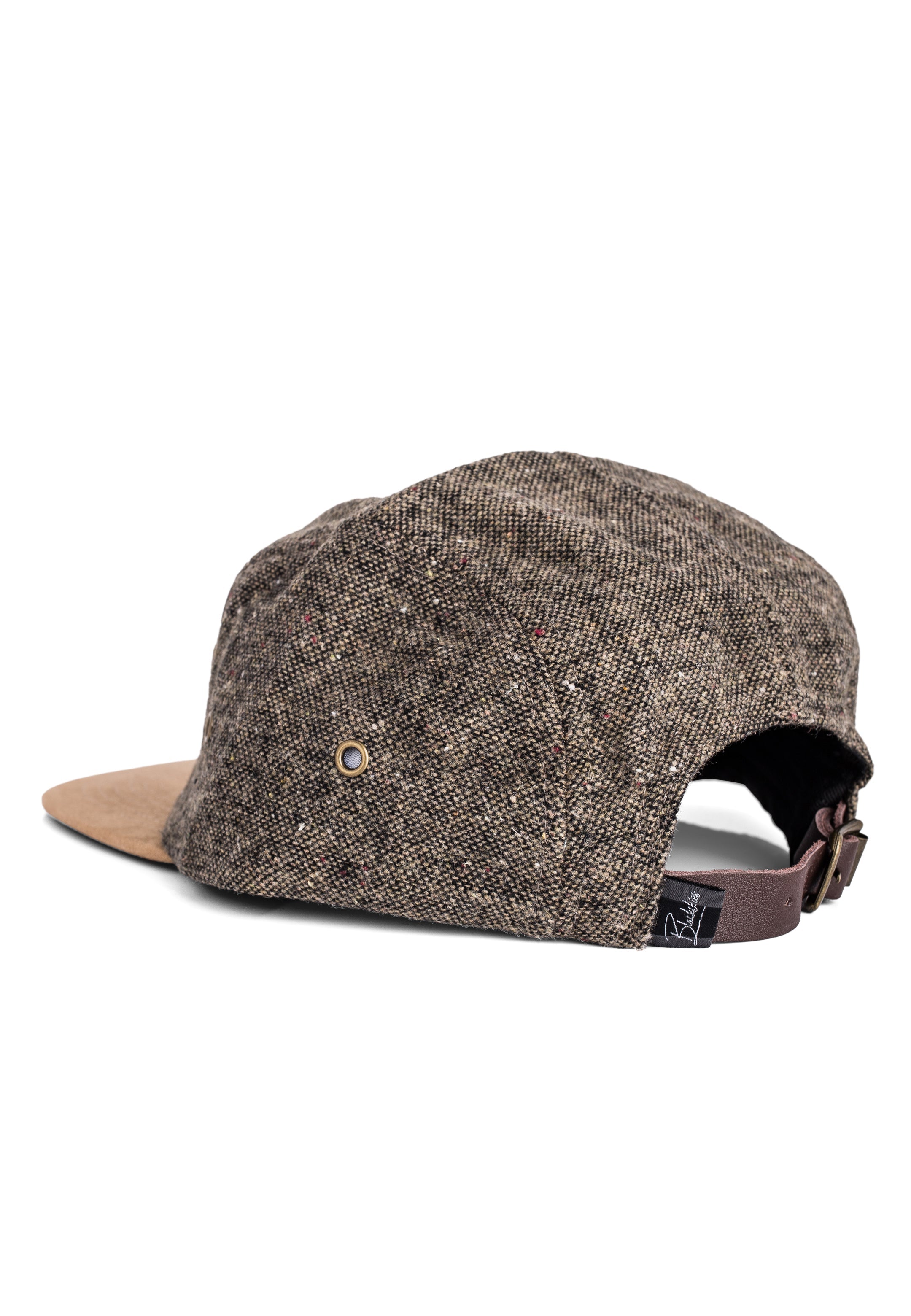 Blackskies-Obsidian-5-Panel-Hat-Beige-Brown-Strap
