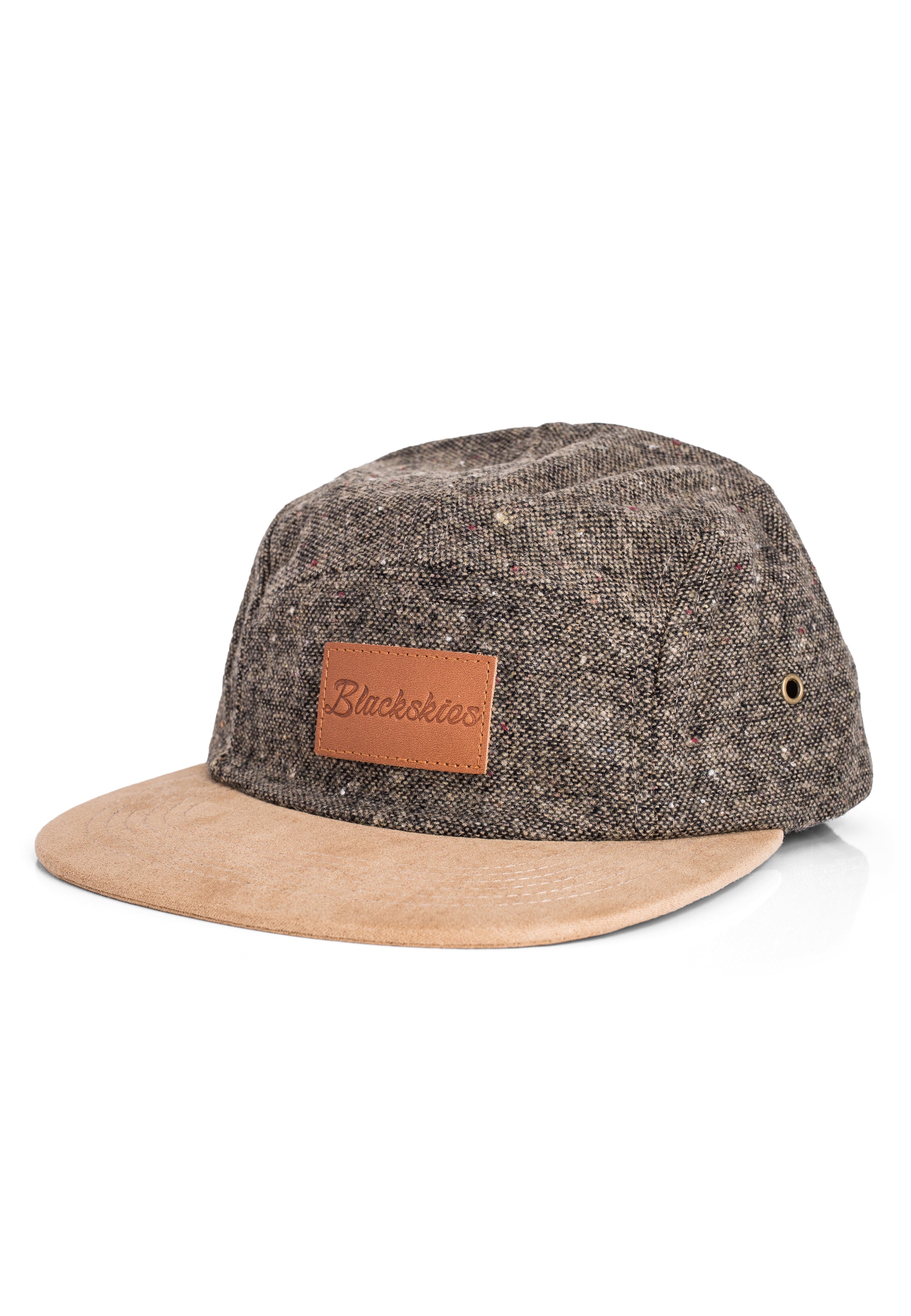 Blackskies-Obsidian-5-Panel-Hat-Beige-Brown