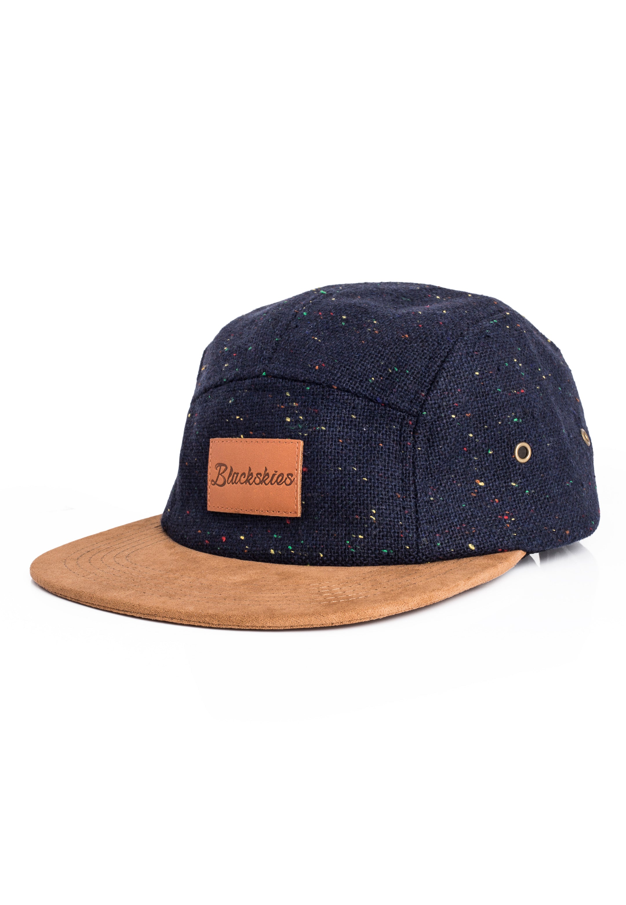 Blackskies-Obsidian-5-Panel-Hat-Blue-Brown-Baseball-Cap-Skater-Surfer