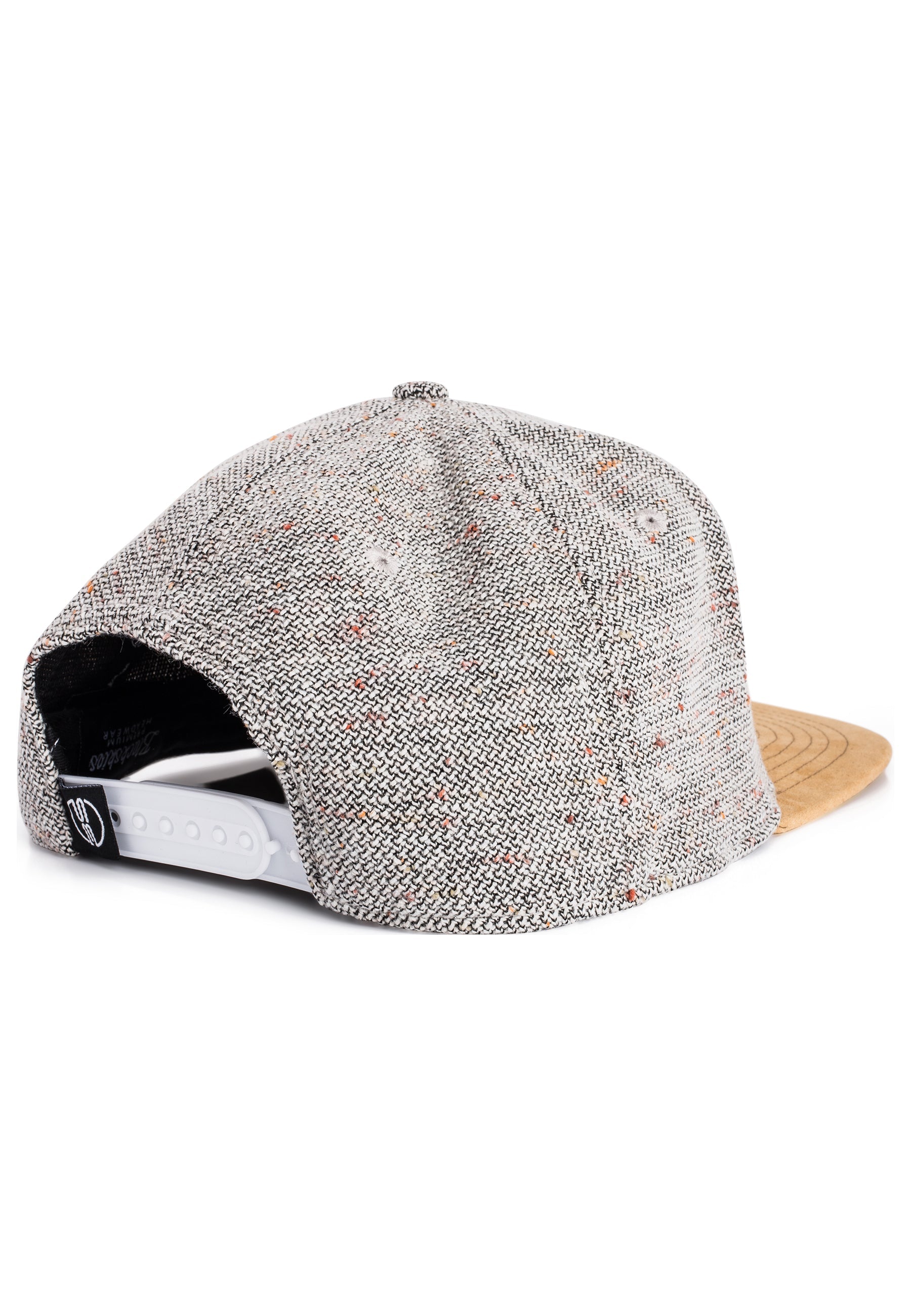 Blackskies-Obsidian-Snapback-Cap-Grey-Brown-Suede-Back