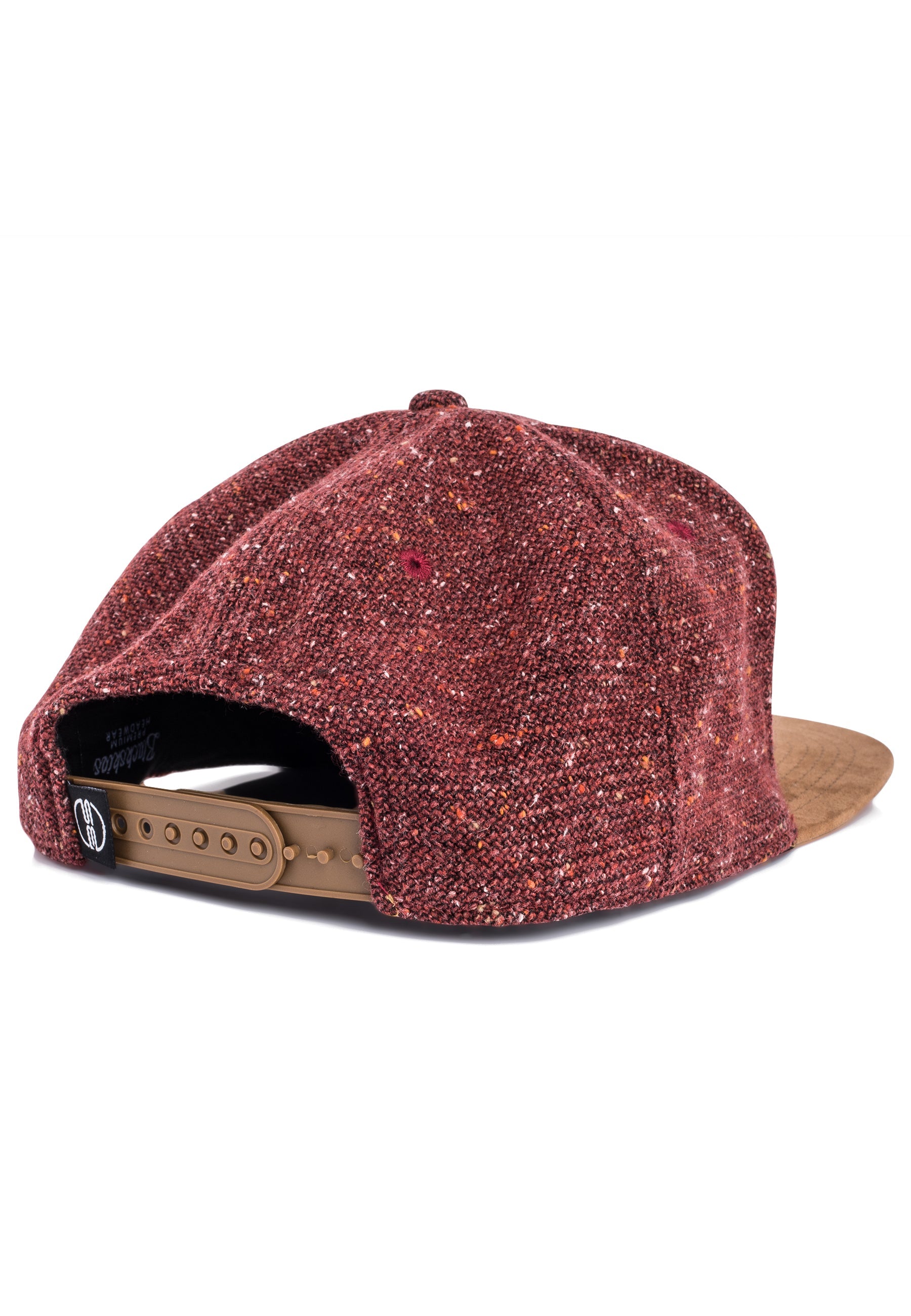 Blackskies-Obsidian-Snapback-Cap-Maroon-Brown-Baseball-Hat-Basecap-Back