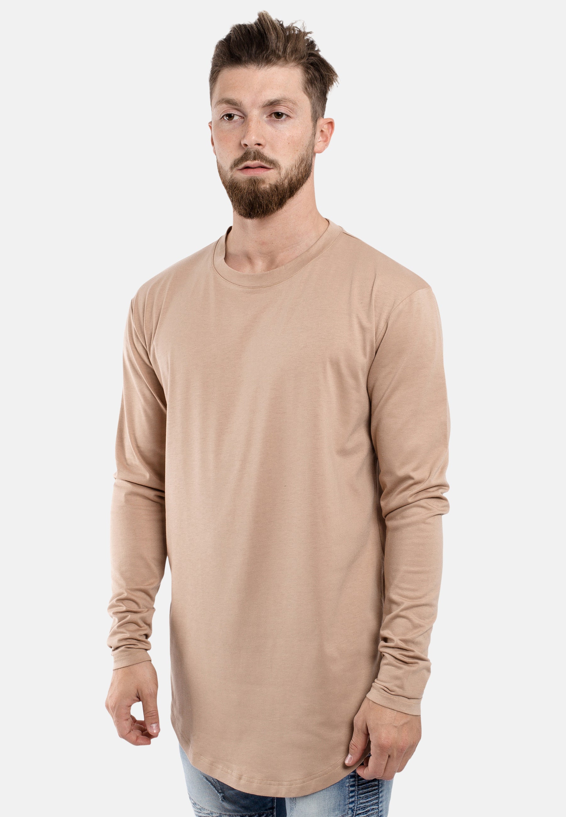 Blackskies-Oversize-Side-Zip-Longsleeve-T-Shirt-Desert-Curved-Hem