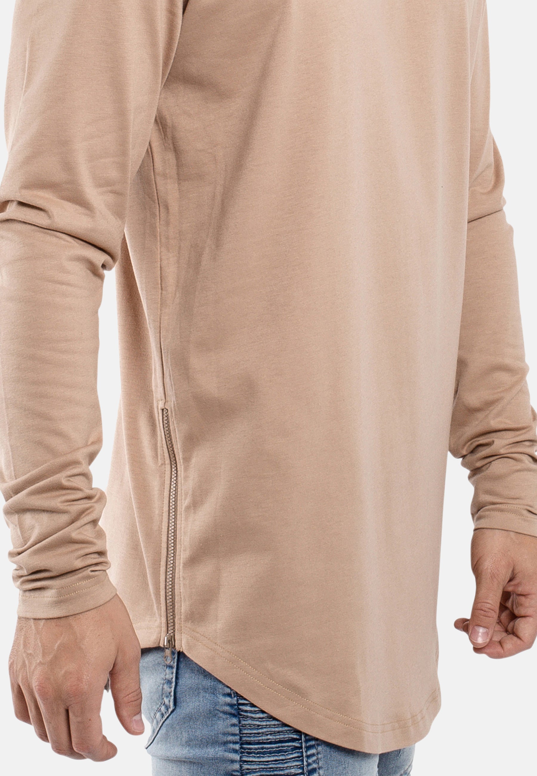 Blackskies-Oversize-Side-Zip-Longsleeve-T-Shirt-Desert-Zipper-Detail