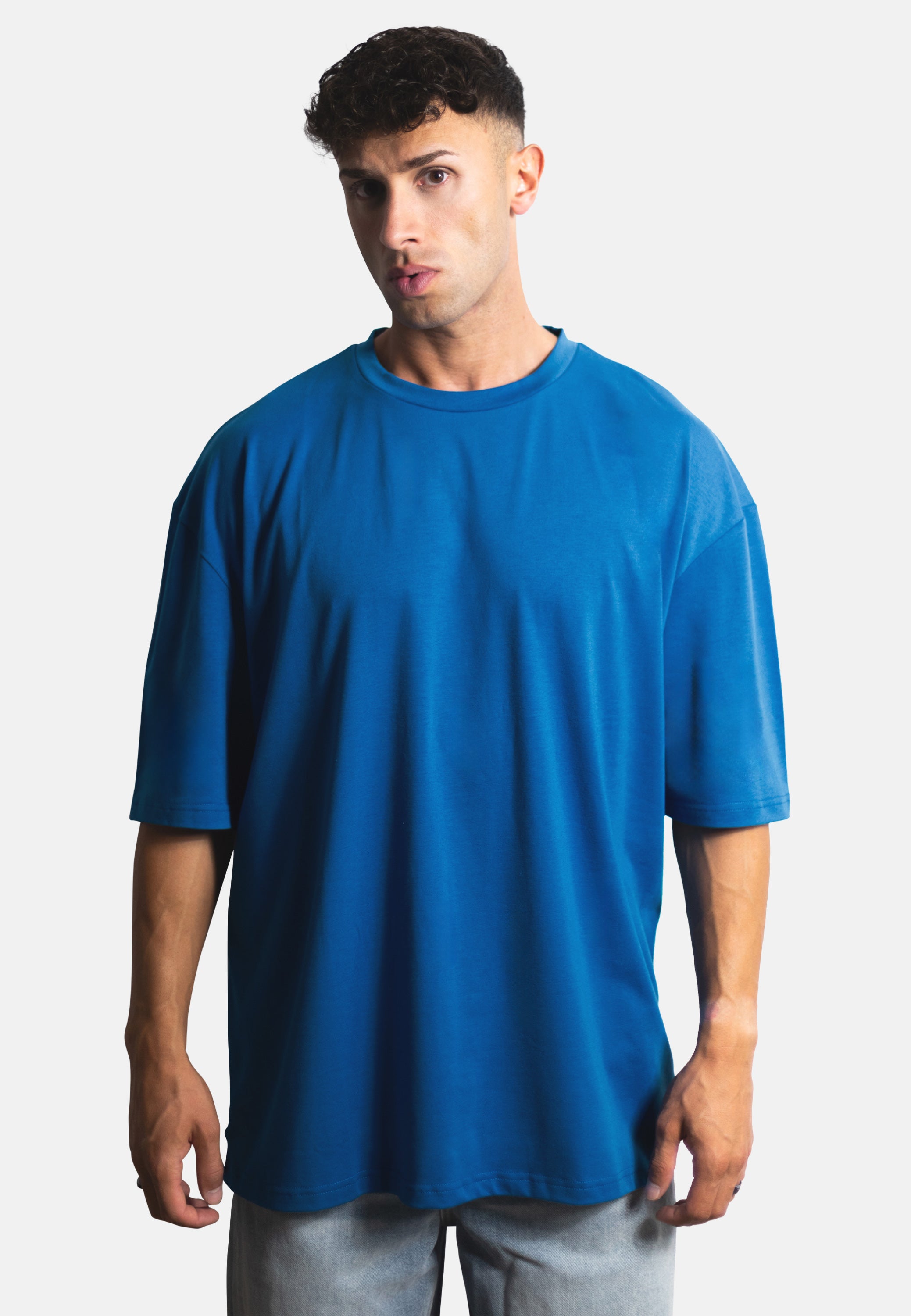 Blackskies-Oversized-T-Shirt-Blue-Men-Model-2