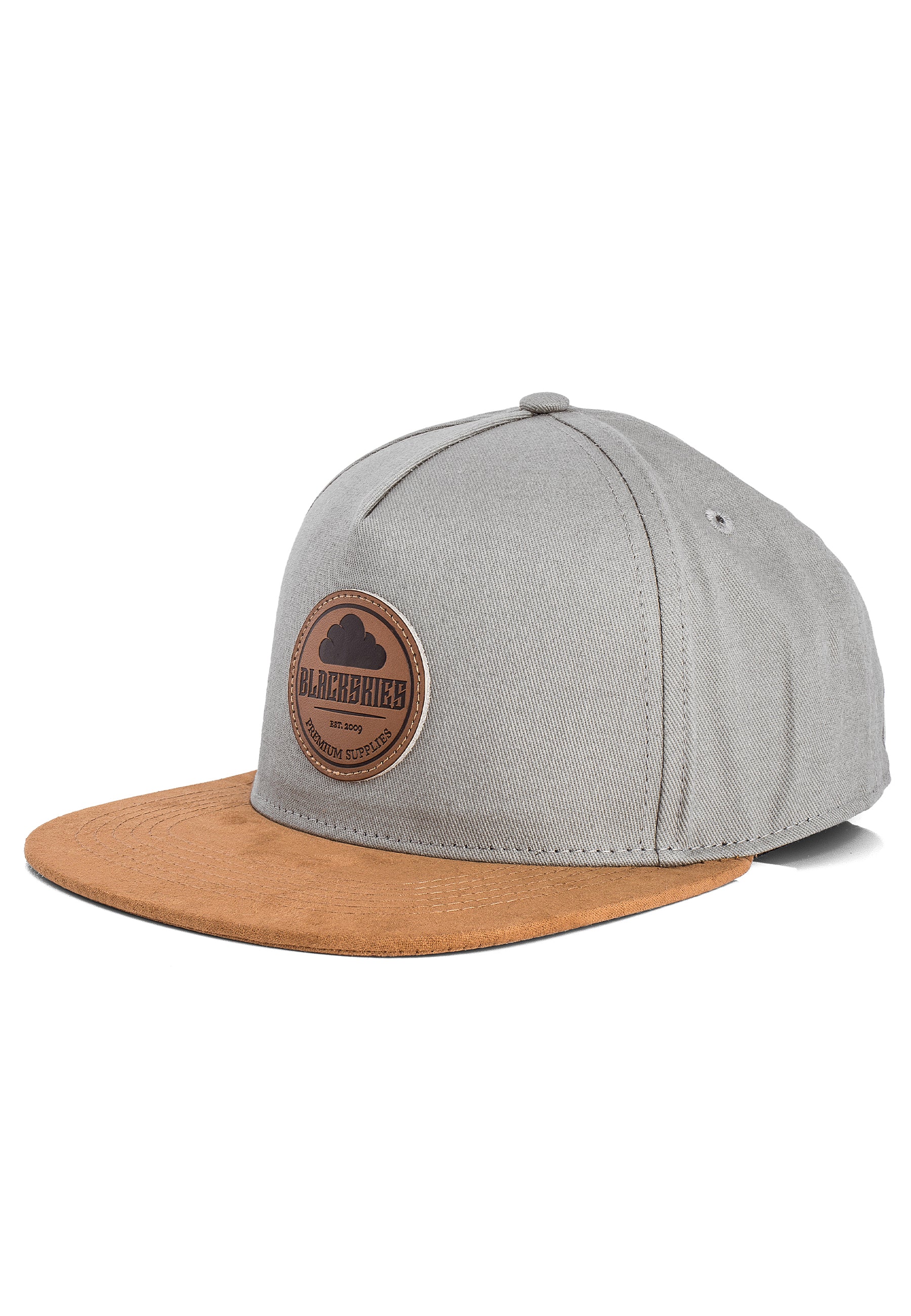 Blackskies-Pathfinder-Snapback-Cap-Grey-Beige-White