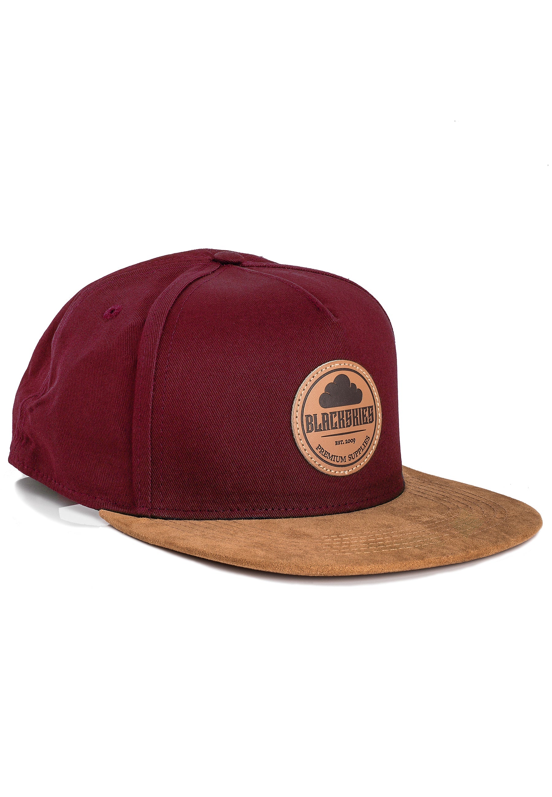 Blackskies-Pathfinder-Snapback-Cap-Wine-Red-Beige-Specification