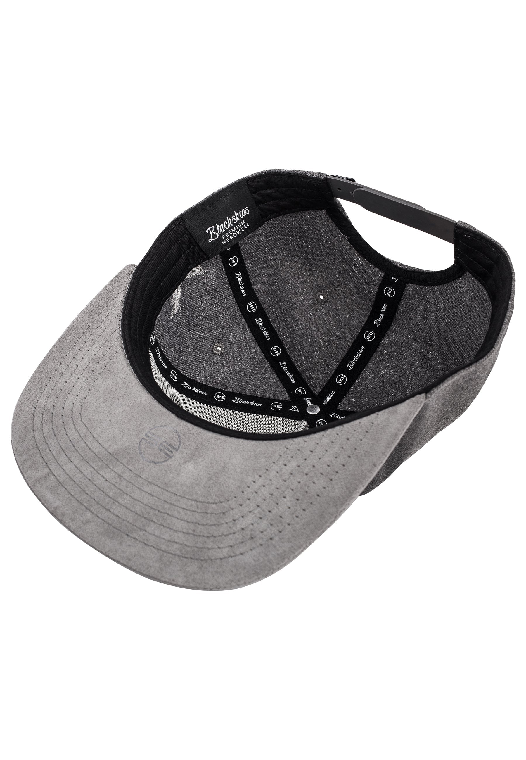Blackskies-Port-Angeles-Snapback-Cap-Grey-Suede-Brim