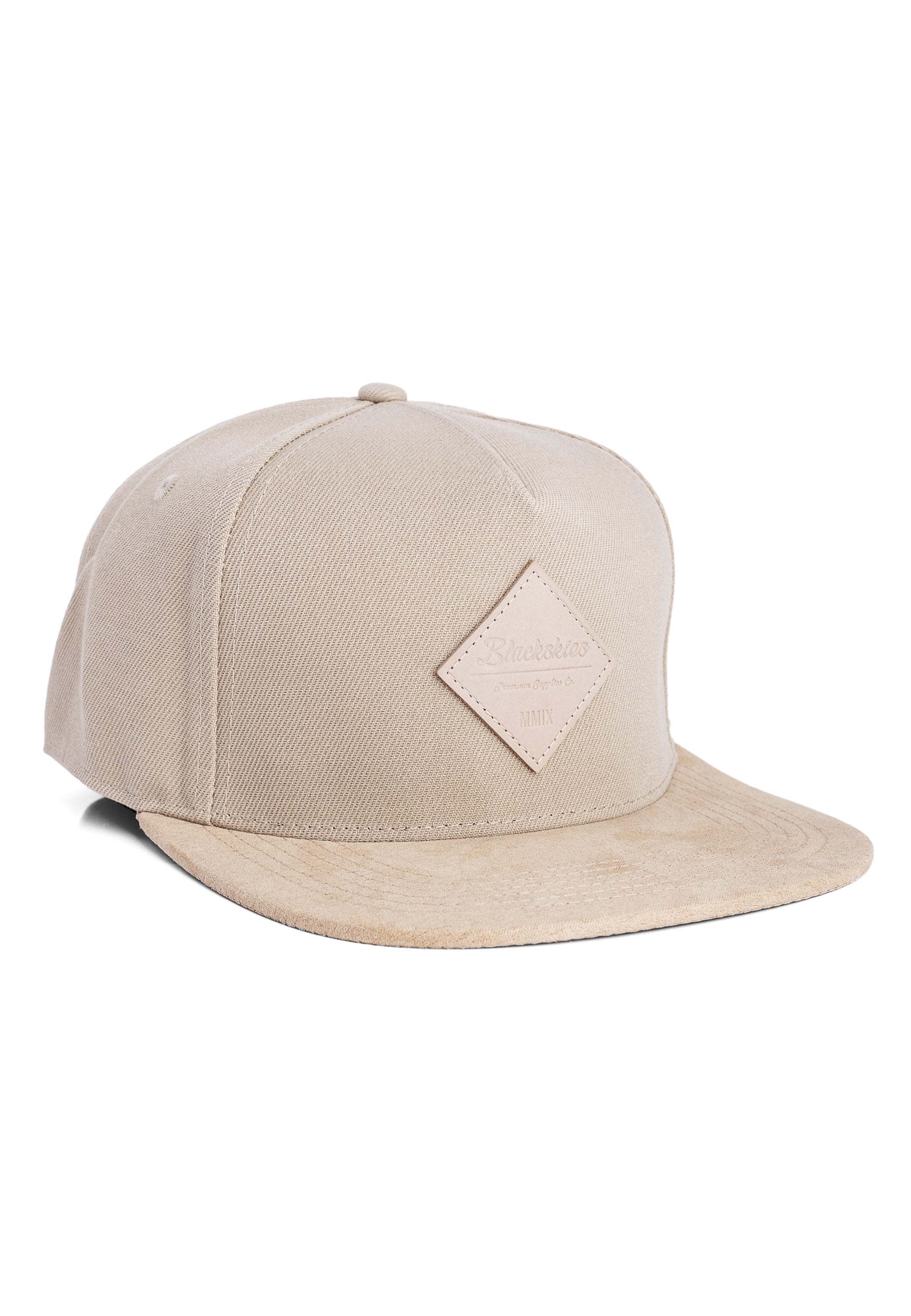 Blackskies-Port-Blair-Snapback-Cap-Beige-Hat-Suede-Side