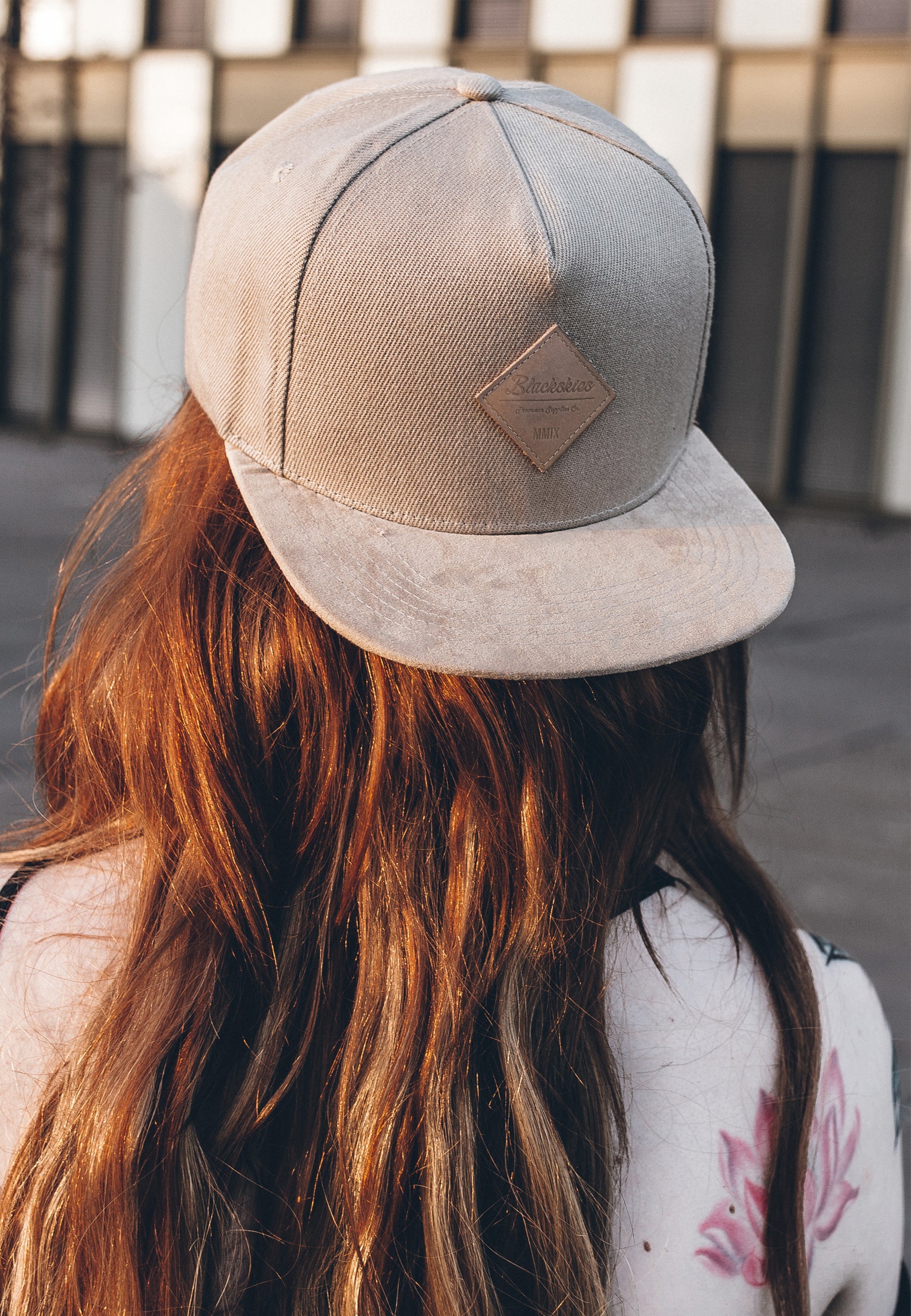 Blackskies-Port-Blair-Snapback-Cap-Beige-Model-2