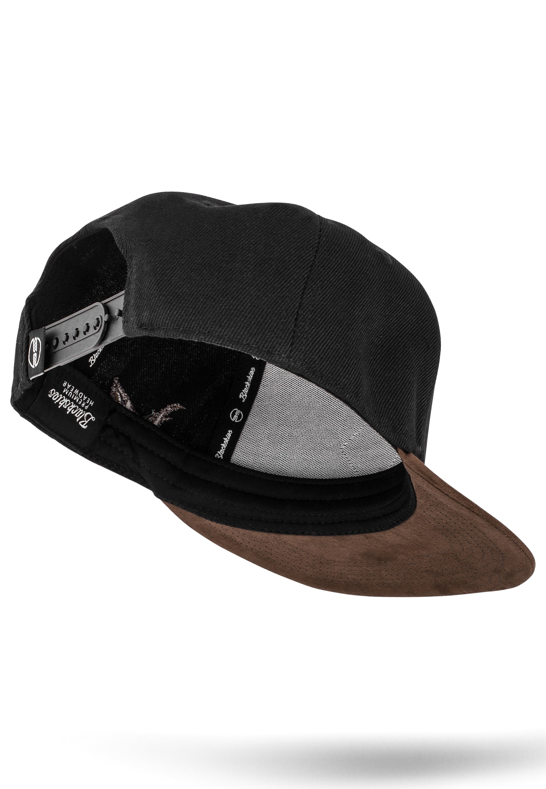 Blackskies-Port-Charlotte-Snapback-Cap-Baseball-Hat-Black-Suede-Visor