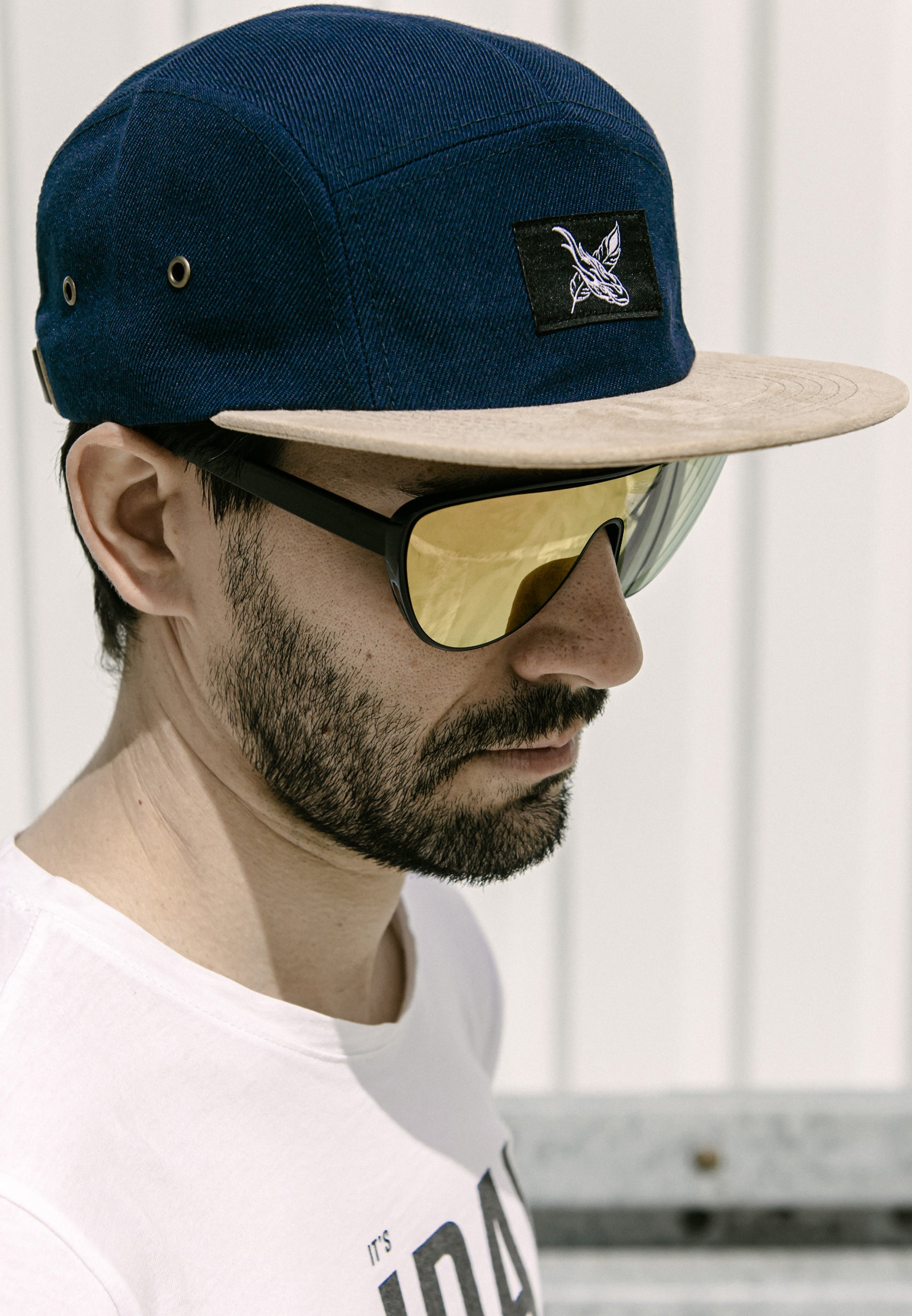 Blackskies-Port-Royale-5-Panel-Cap-Five-Hat-Baseball-Blue-Suede-Skater