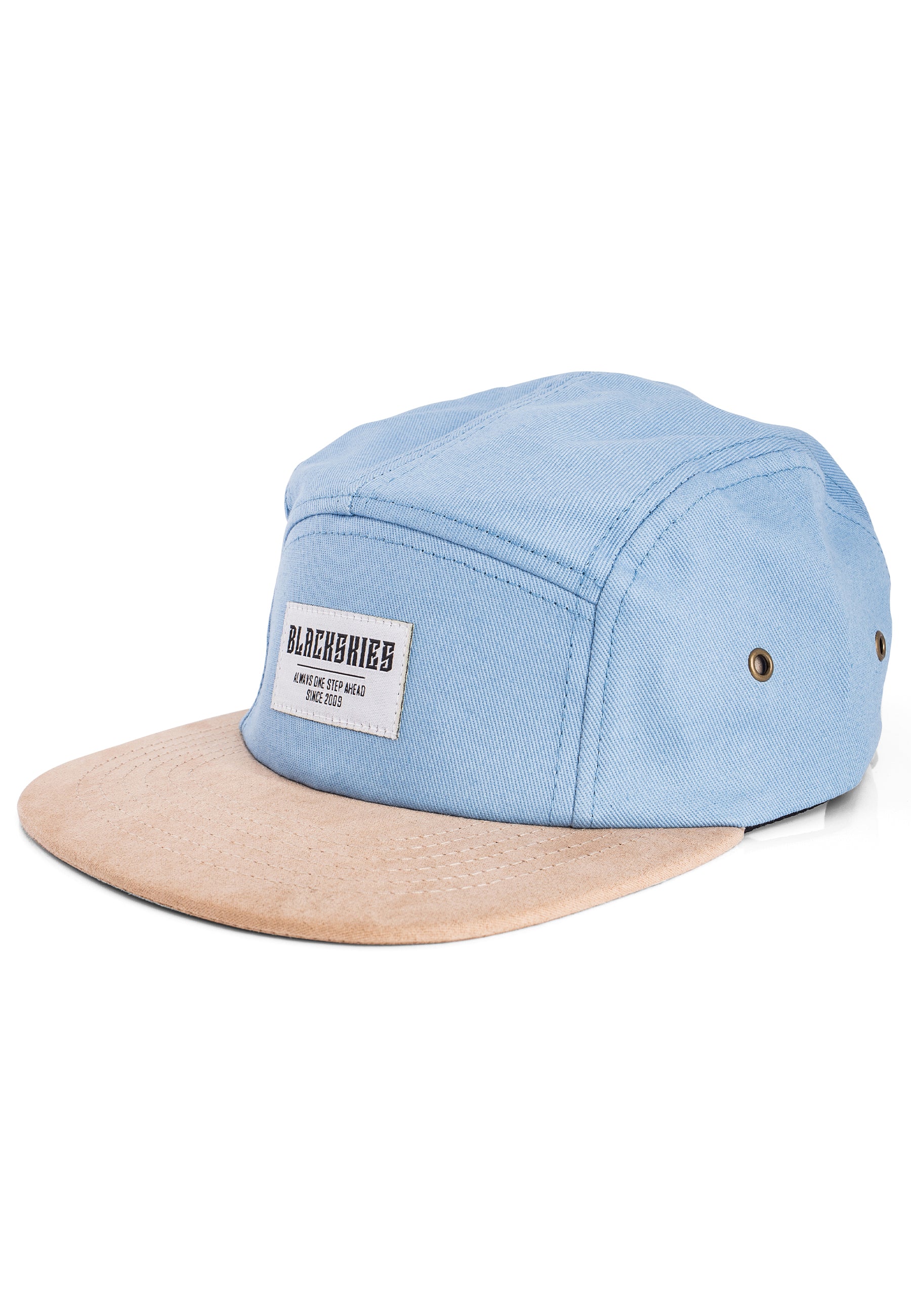 Blackskies-Port-St-Lucie-5-Panel-Cap-Hat-Light-Blue-Pale-Pastell-Front