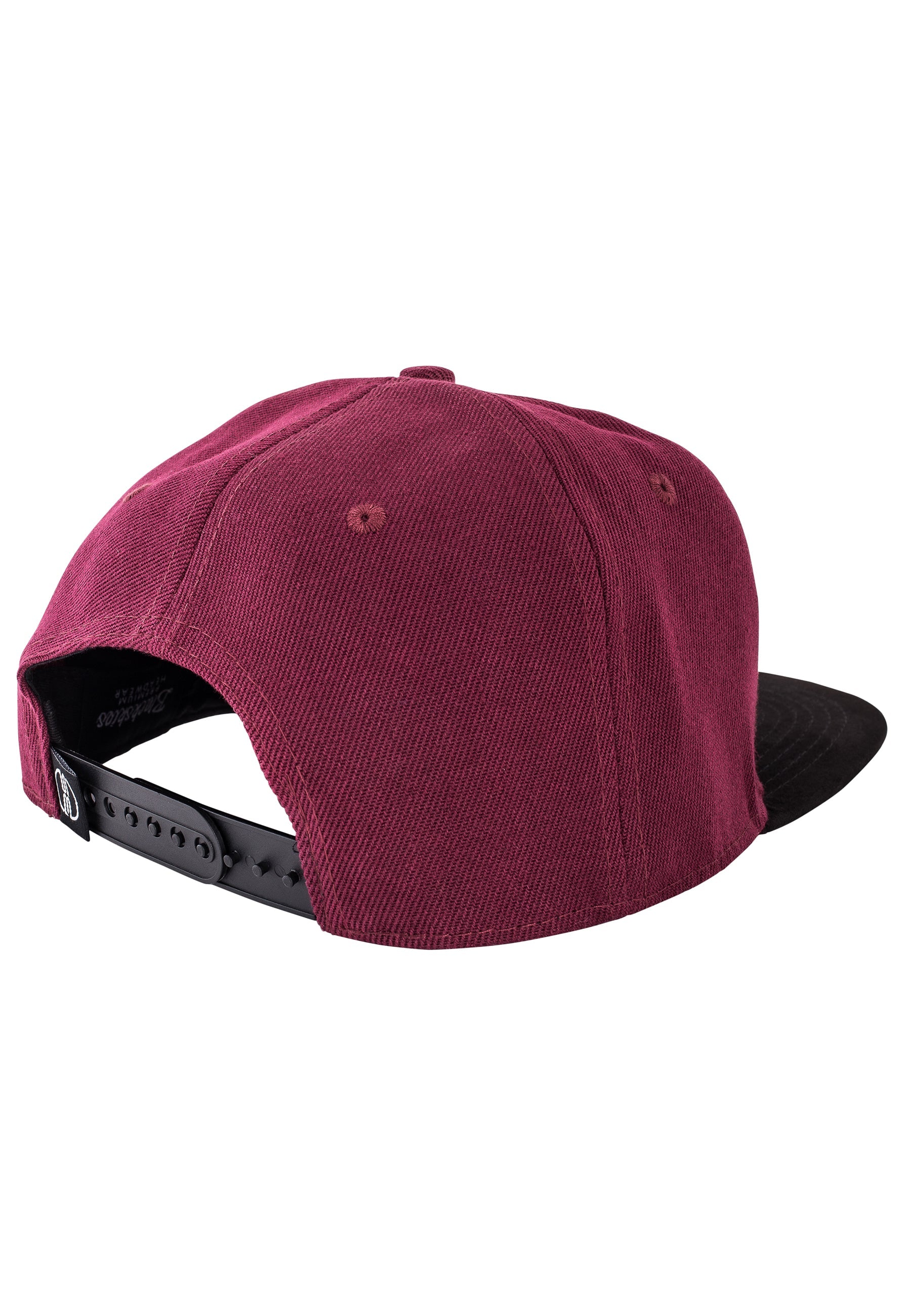Blackskies-Port-Townsend-Snapback-Cap-Maroon-Black-Back