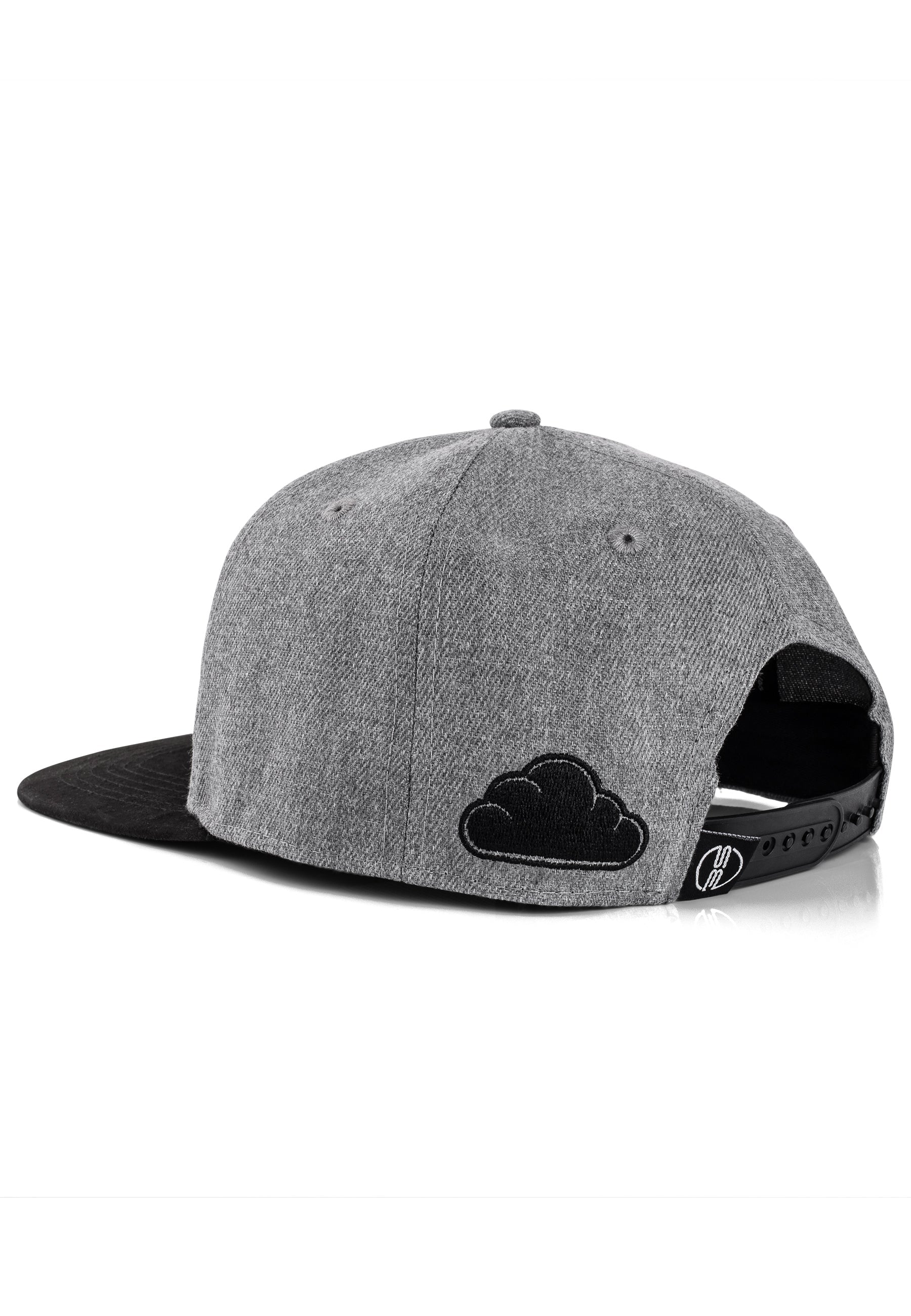 Blackskies-Porto-Alegre-Snapback-Cap-Grey-Black-Baseball-Hat-Mens-Back-Snap