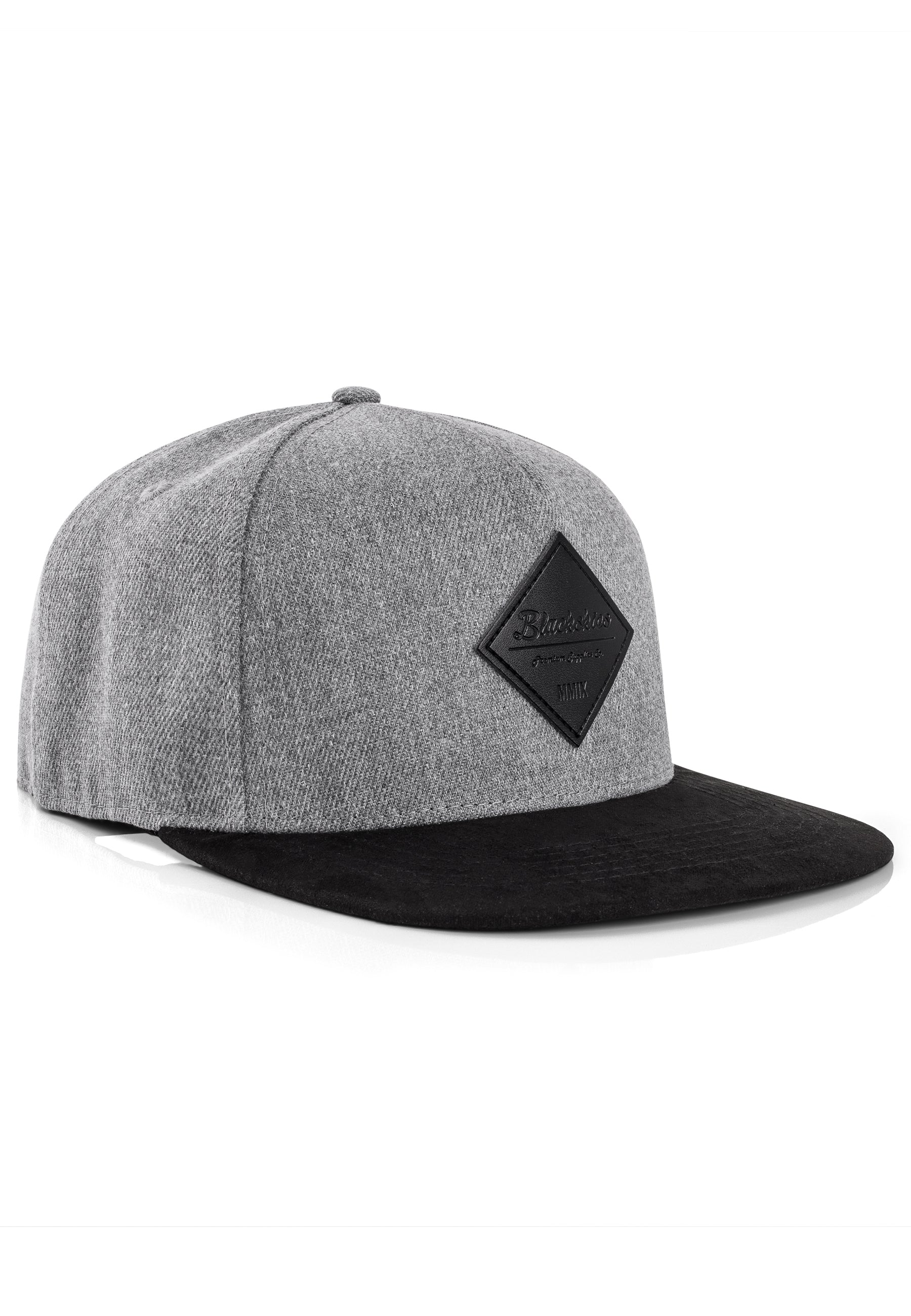 Blackskies-Porto-Alegre-Snapback-Cap-Grey-Black-Baseball-Hat-Mens-Side