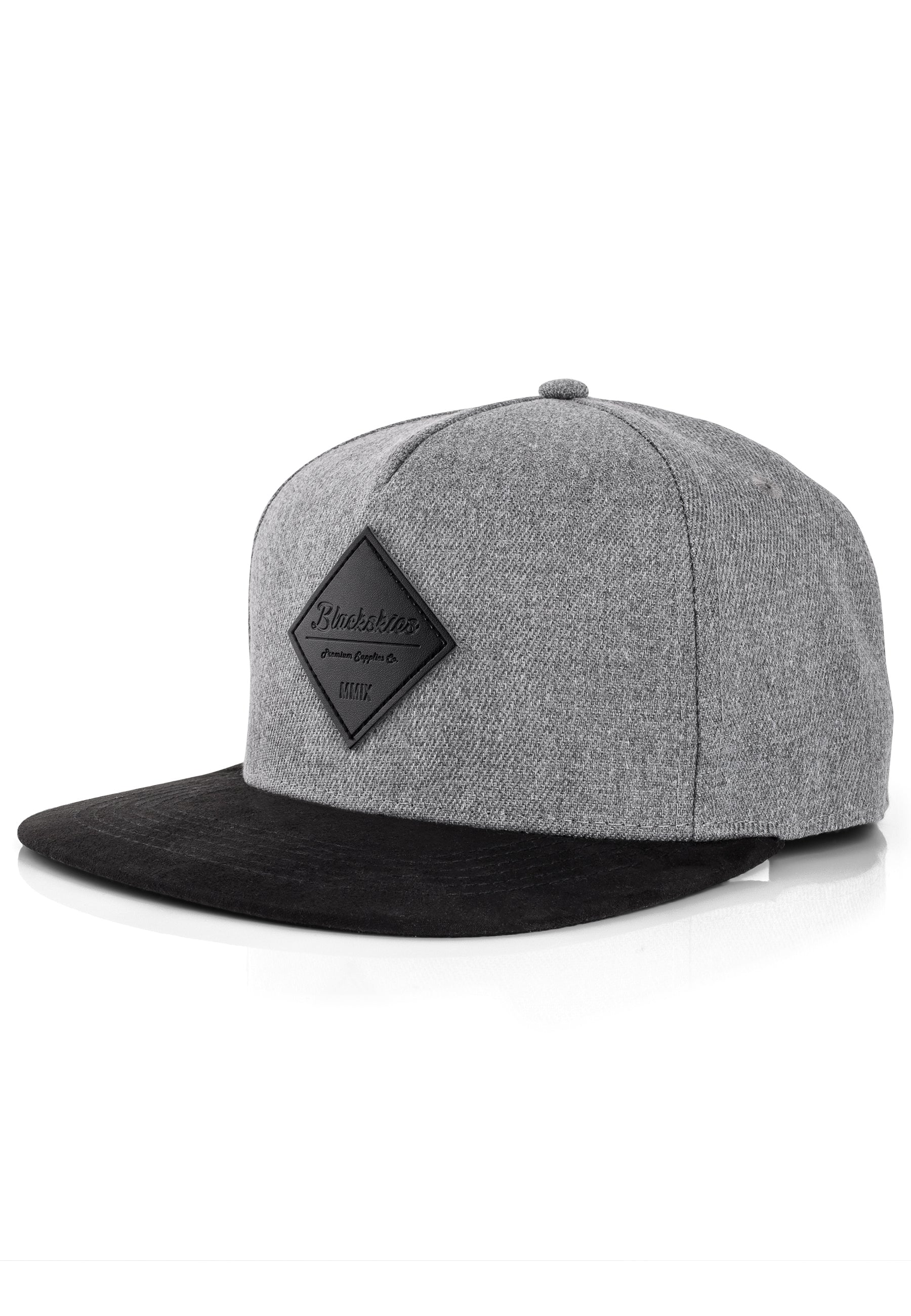 Blackskies-Porto-Alegre-Snapback-Cap-Grey-Black-Baseball-Hat-Mens