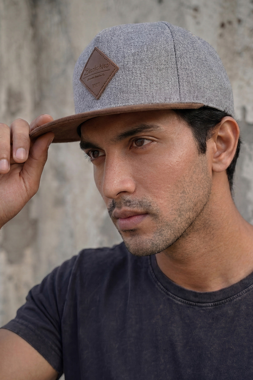 Port Macquari Snapback Cap - Grey-Brown