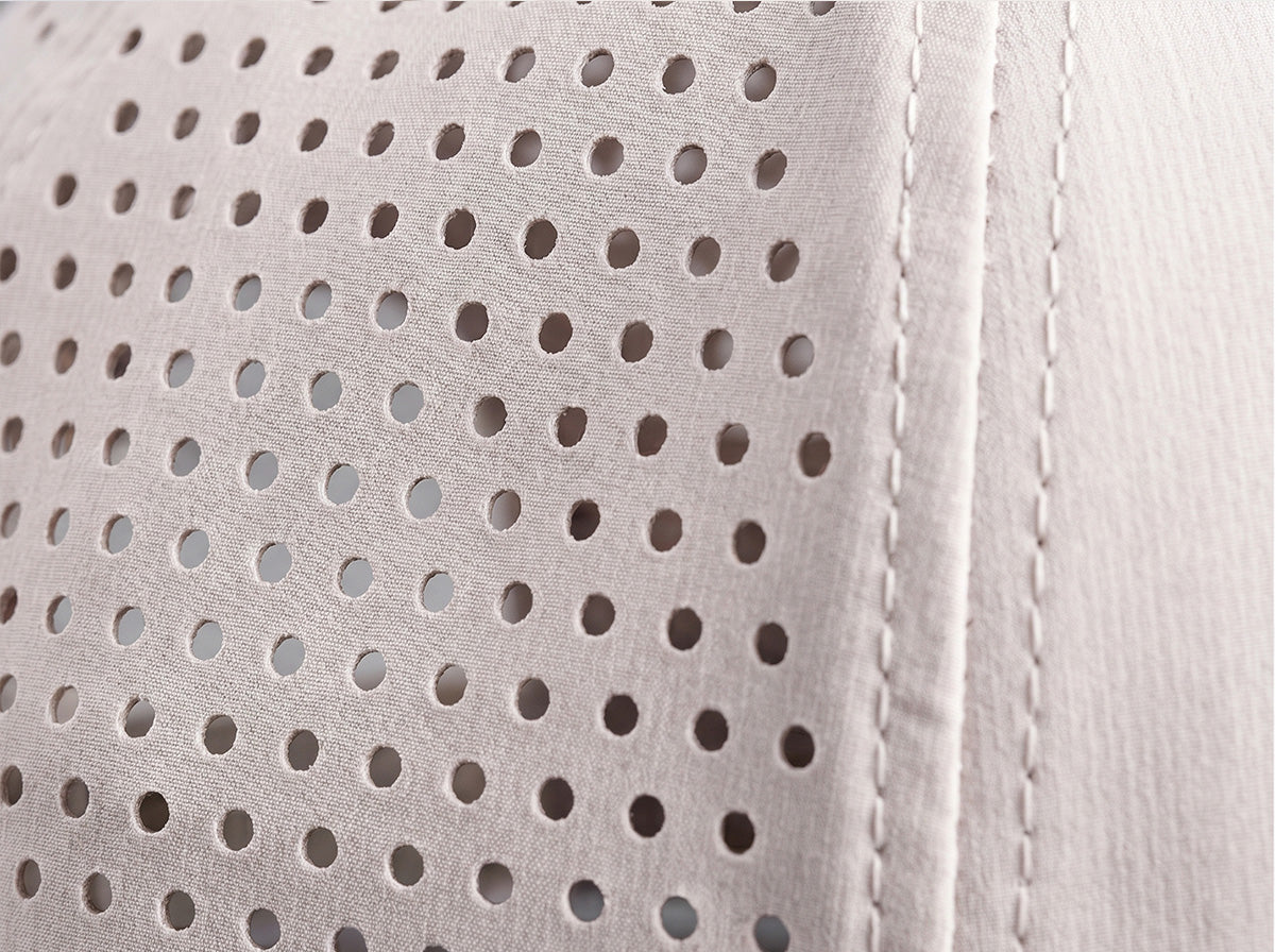 Laser-cut ventilation holes in a Blackskies Pro sport cap