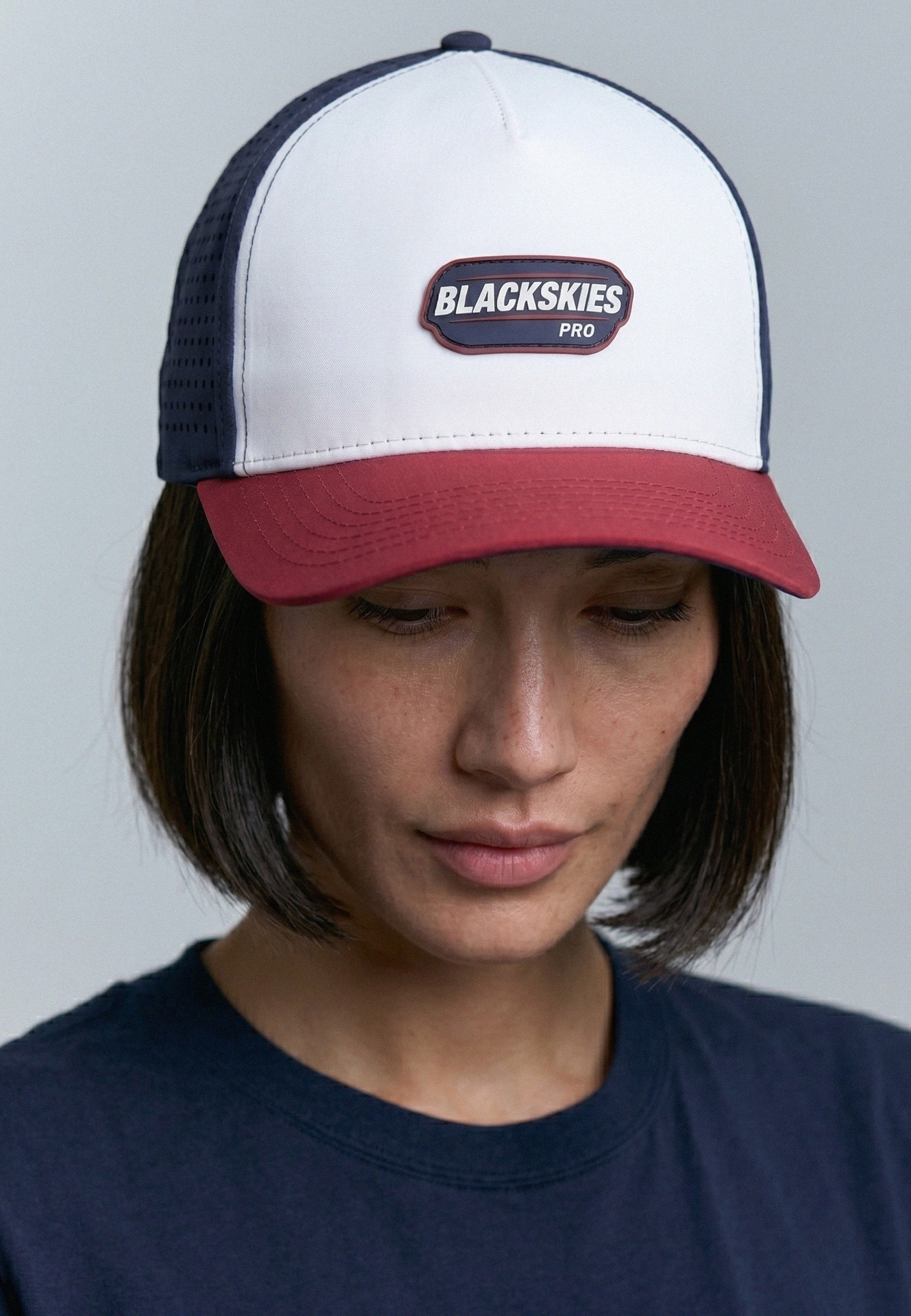 Pro Flow Sports Performance Cap White-Blue-Red