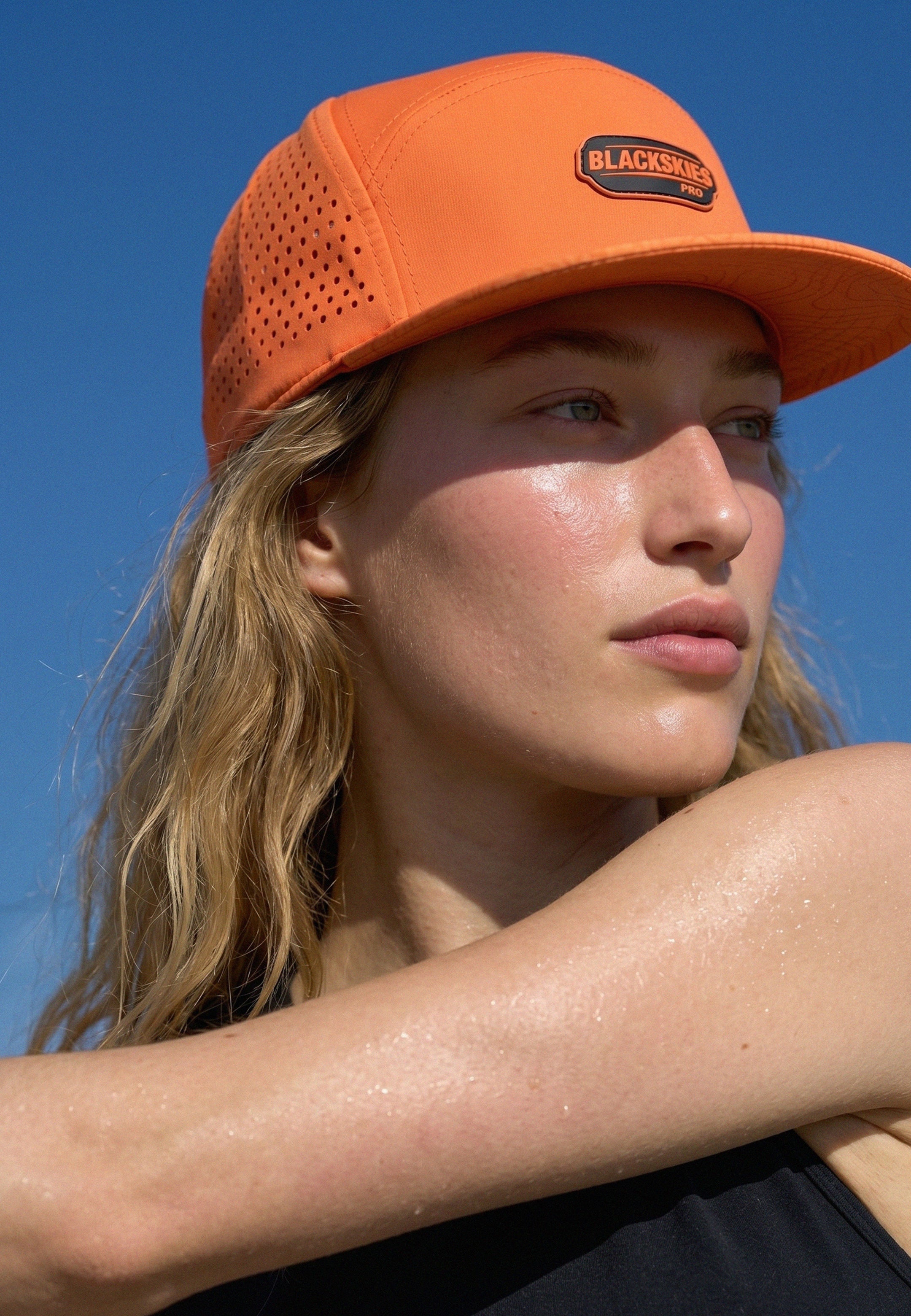 Pro Motion Sport Performance Cap Solar Flare Orange - Blackskies