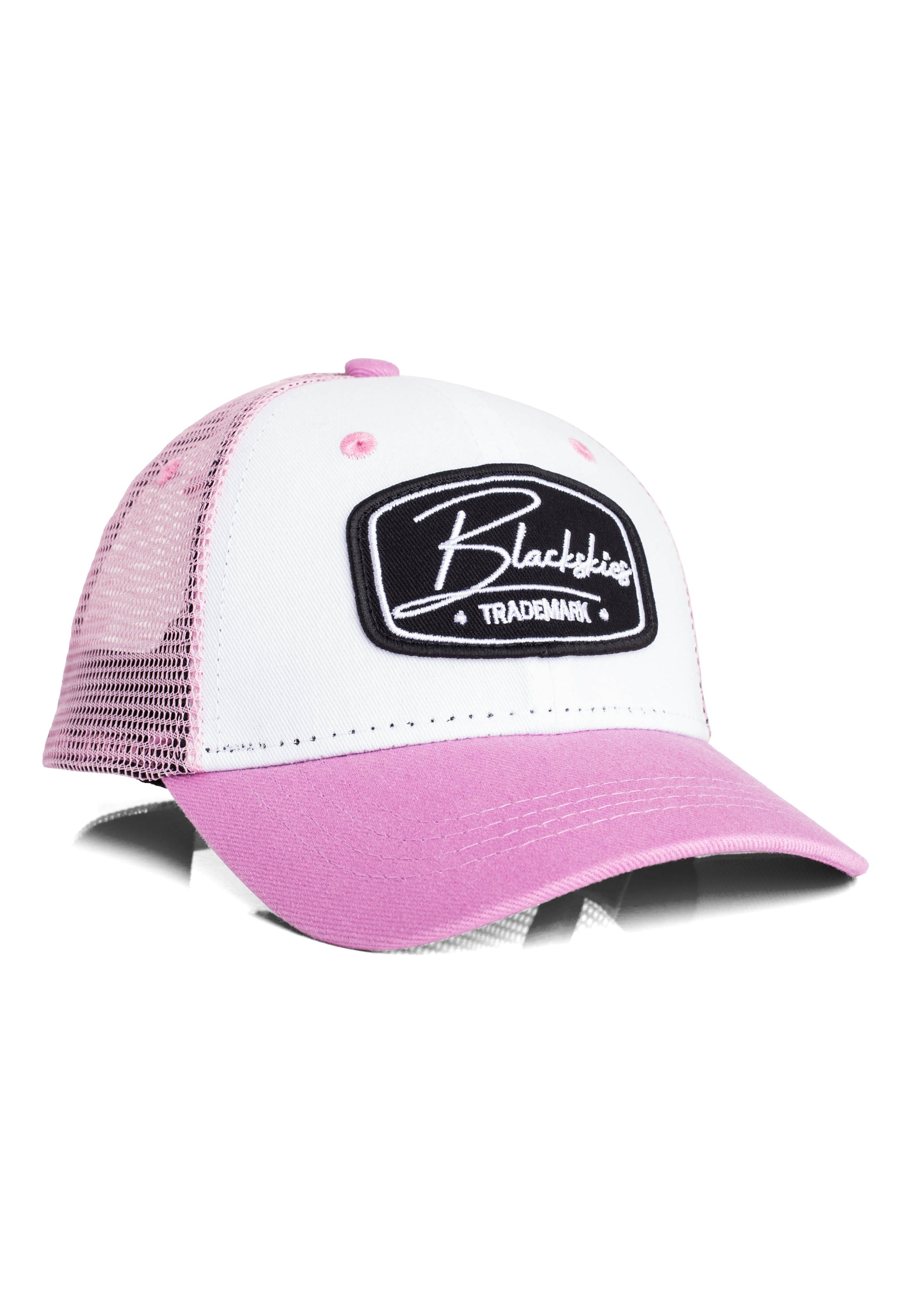 Blackskies-Race-Baseball-Cap-Kids-White-Pink-5