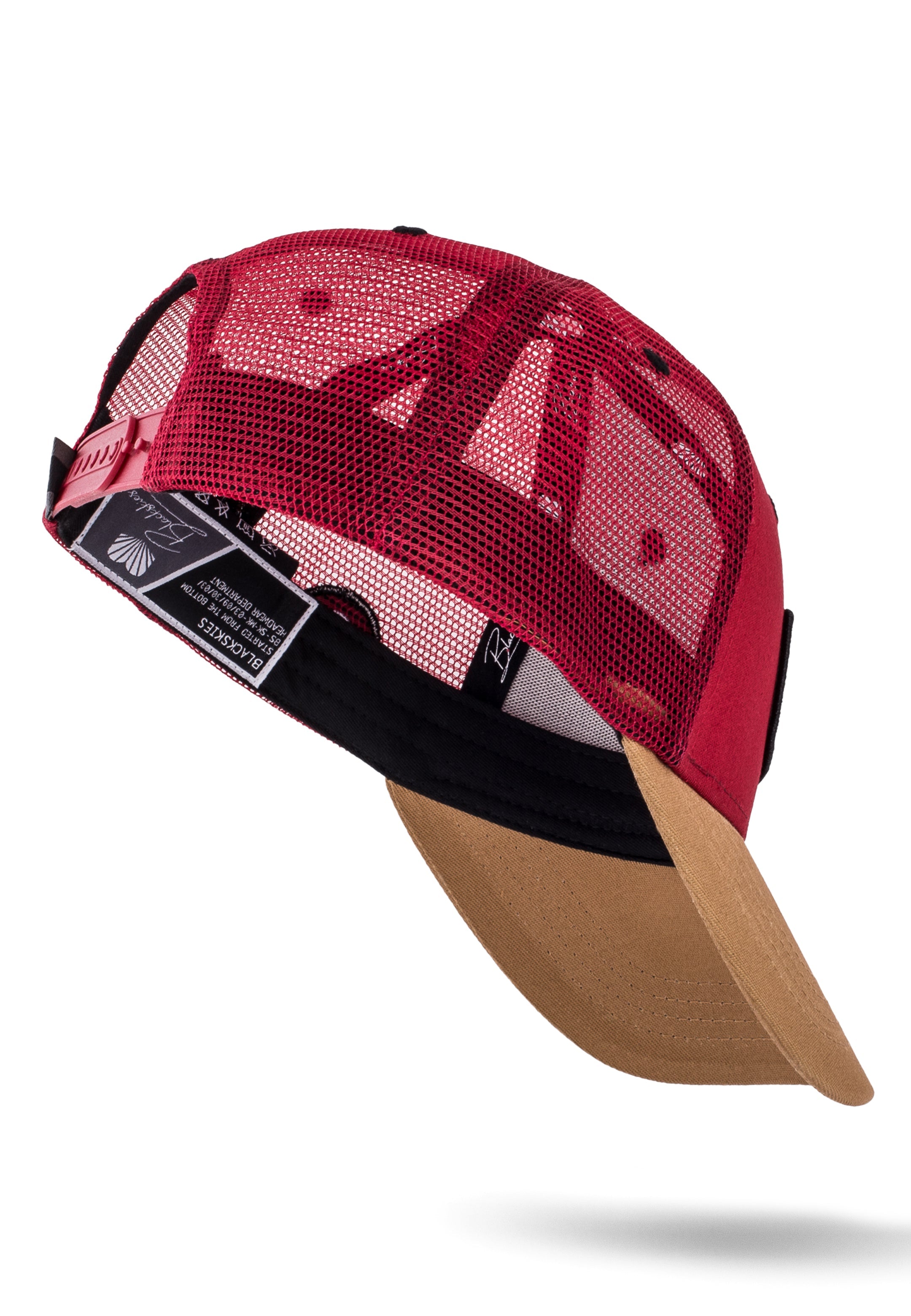 Blackskies-Race-Baseball-Cap-Red-Gold-1