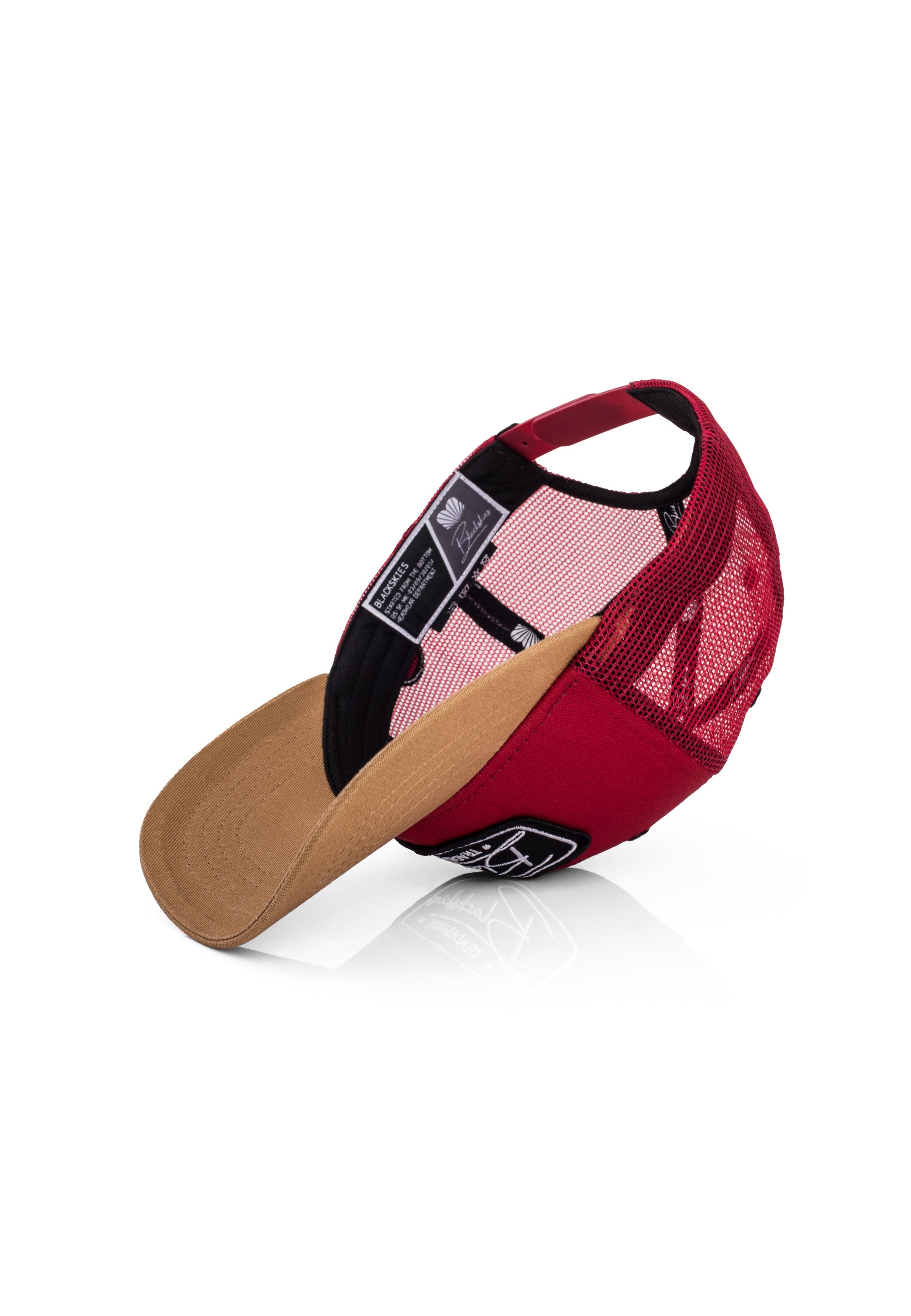 Blackskies-Race-Baseball-Cap-Red-Gold-7